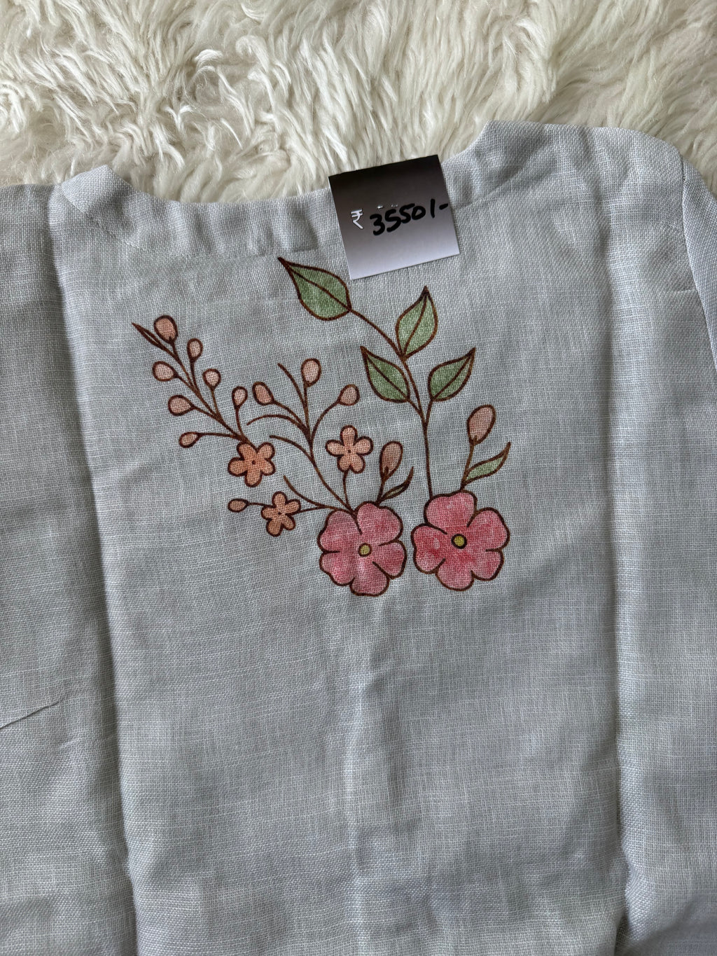 Linen Kurti Pant Dupatta Set