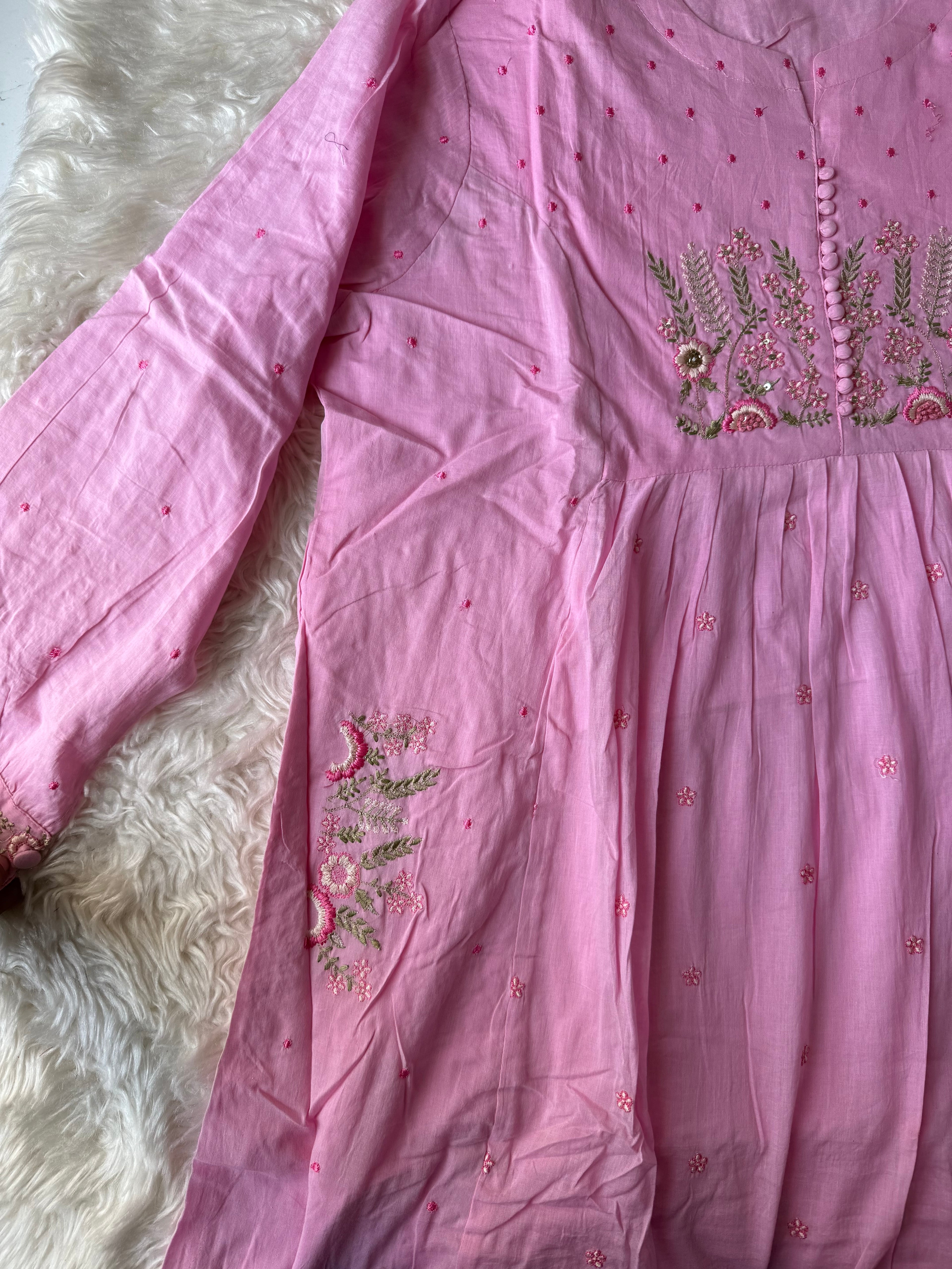 Premium Mul Cotton Thread Work Set