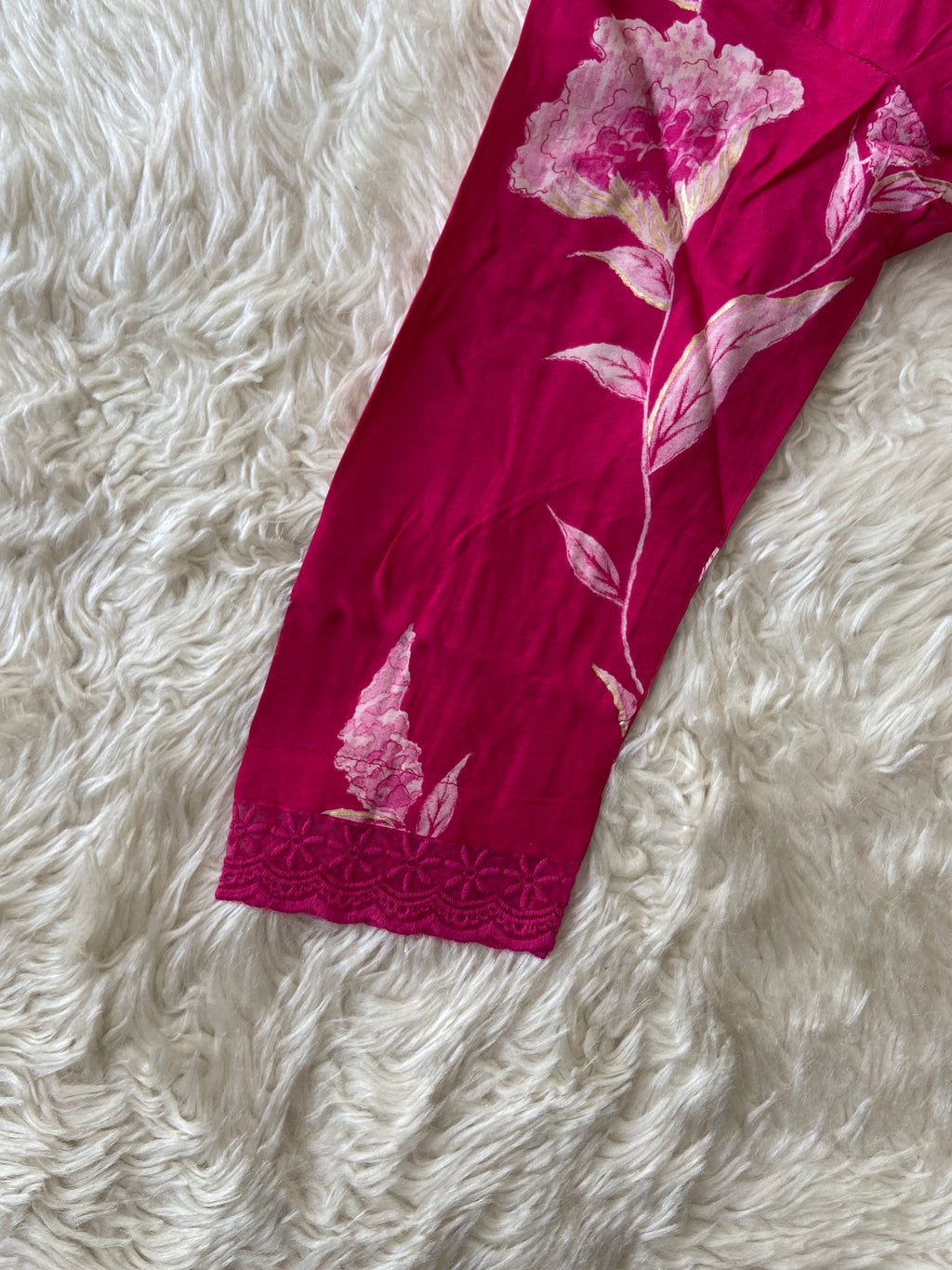 Mul Silk Kurti Pant Set