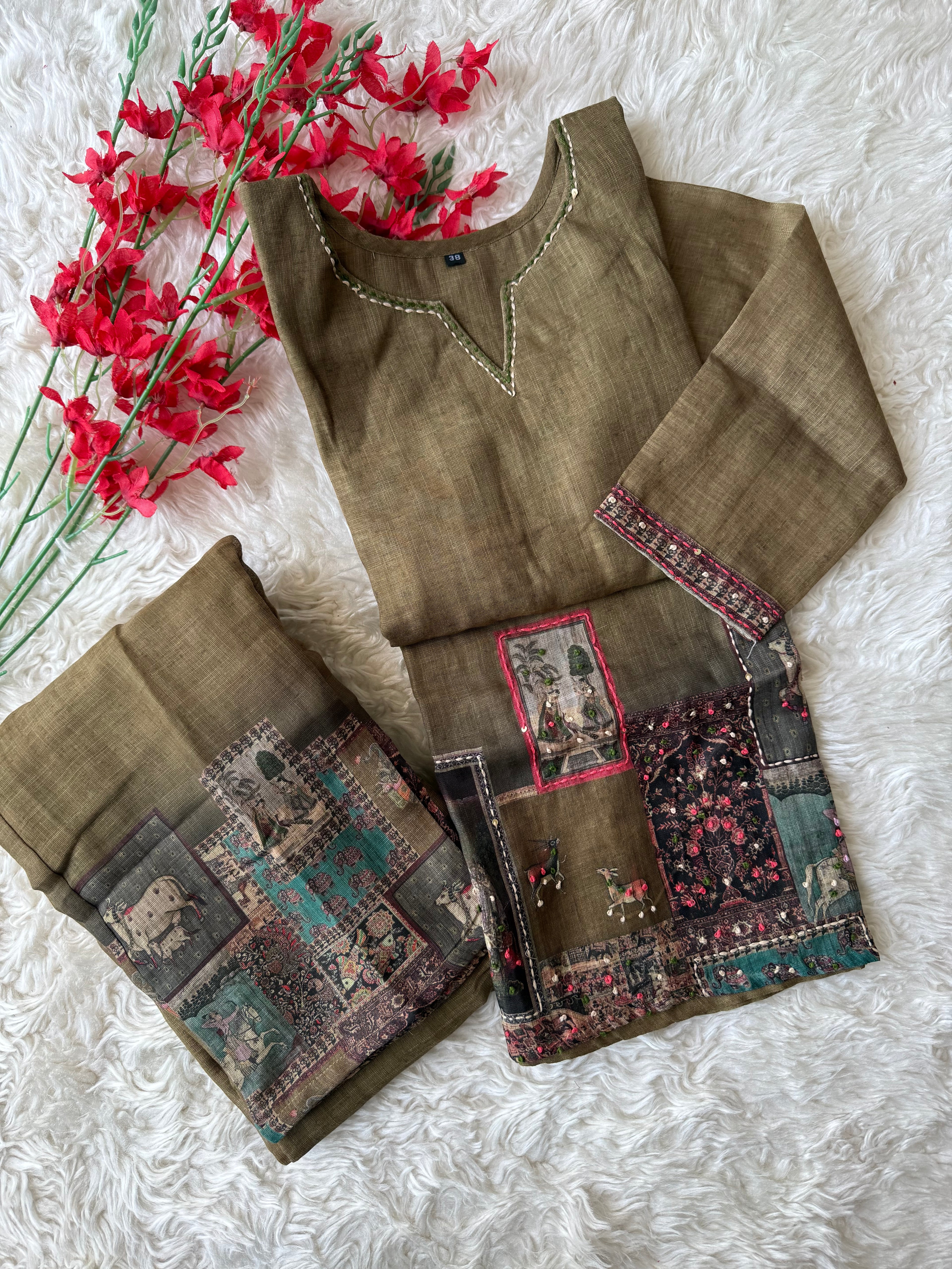 Chanderi Silk Co-ord Set