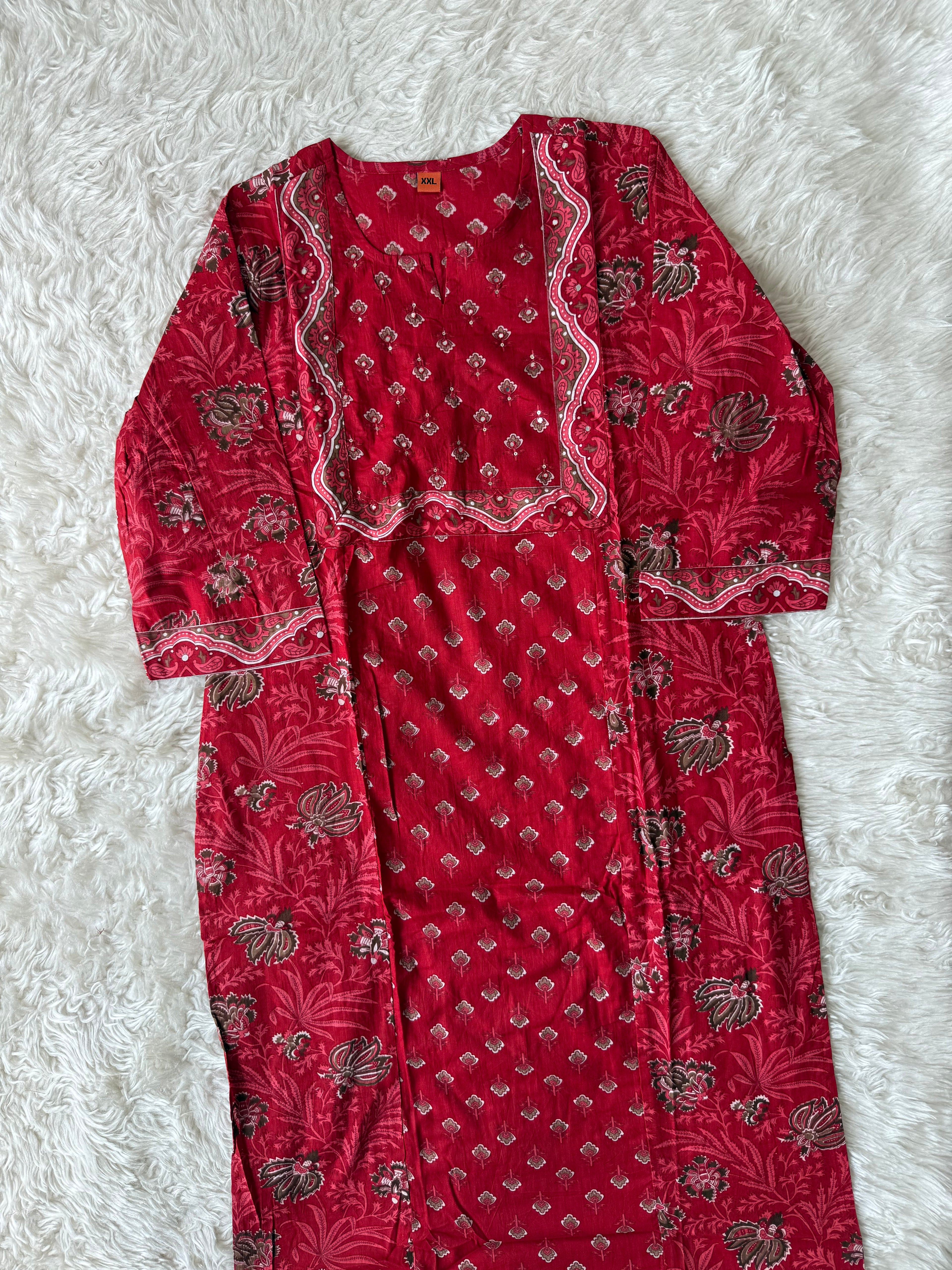 Pure Cotton Kurti Pant Set