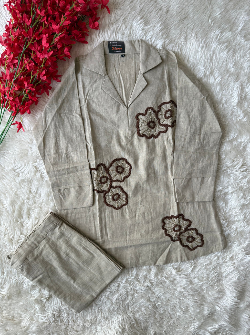 Slub Cotton Co-ord Set