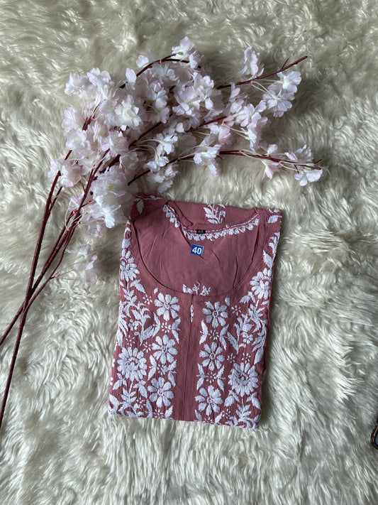 Modal Chikankari kurti