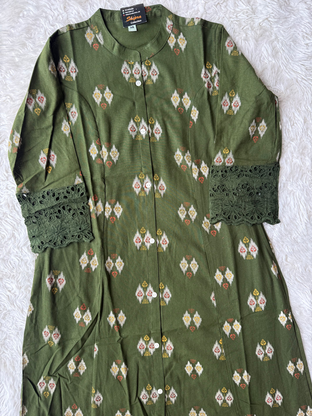 Khadi Cotton Aline kurti