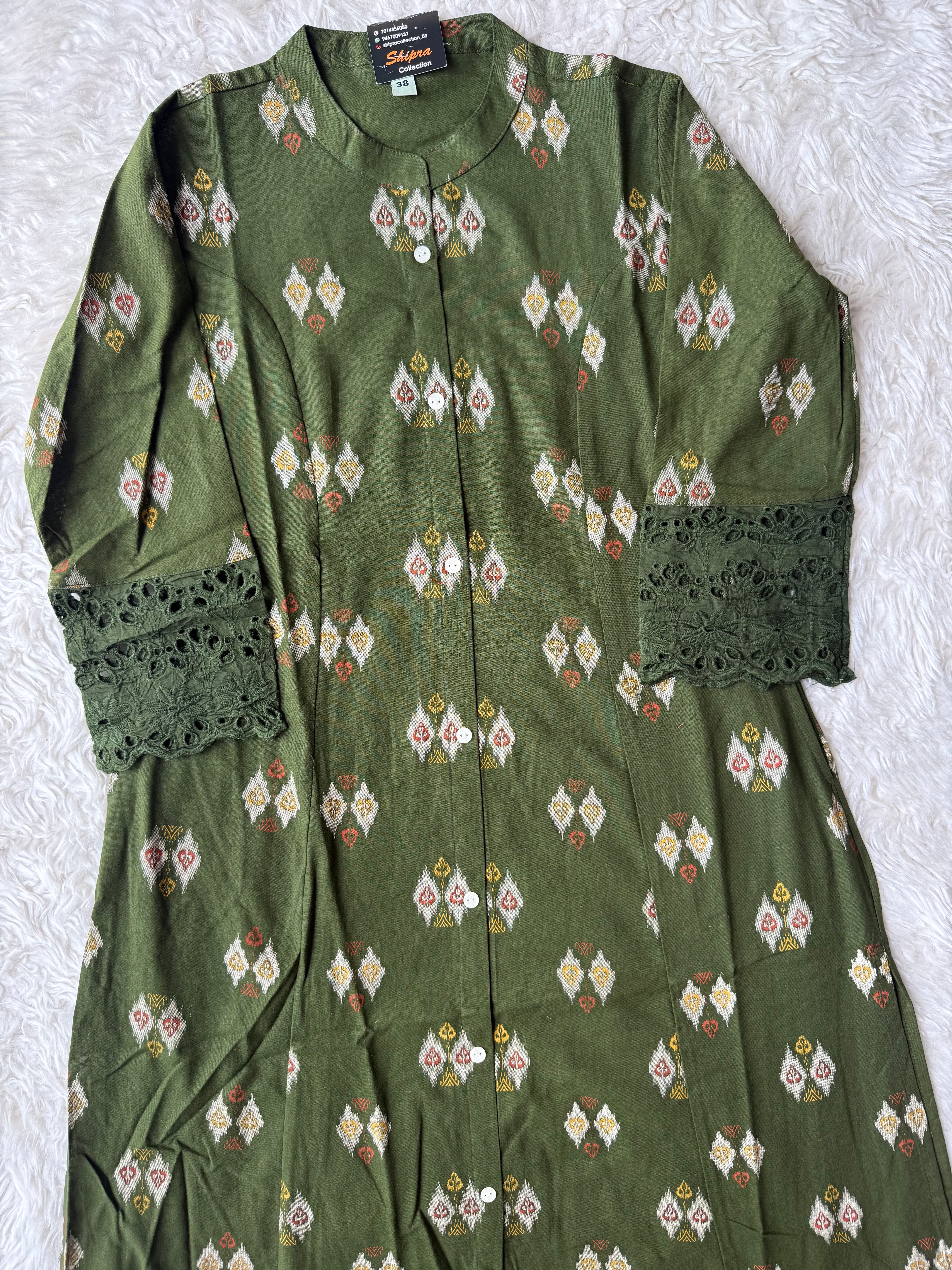 Khadi Cotton Aline kurti