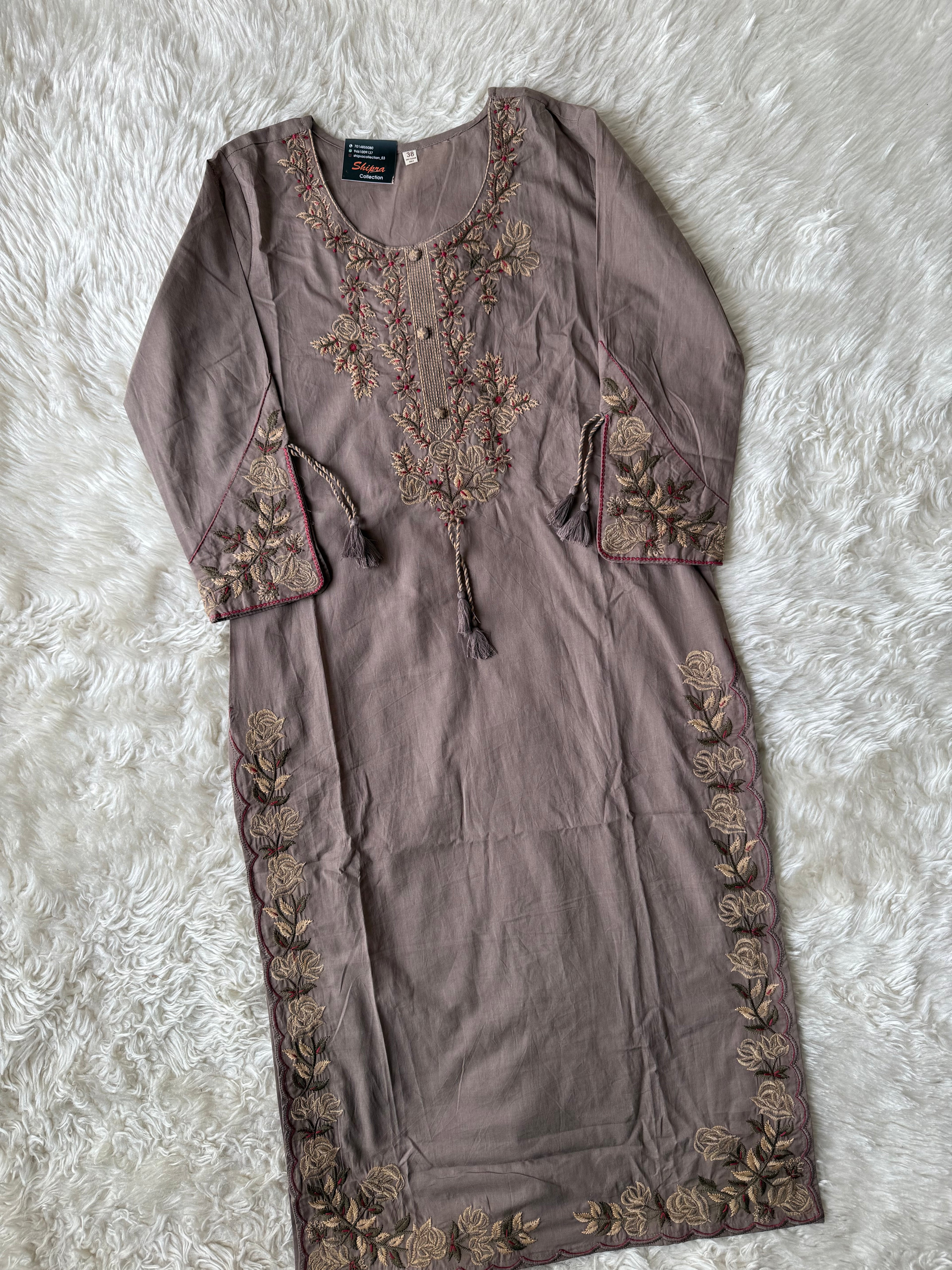 Premium Cotton Kurti Pant Dupatta Set