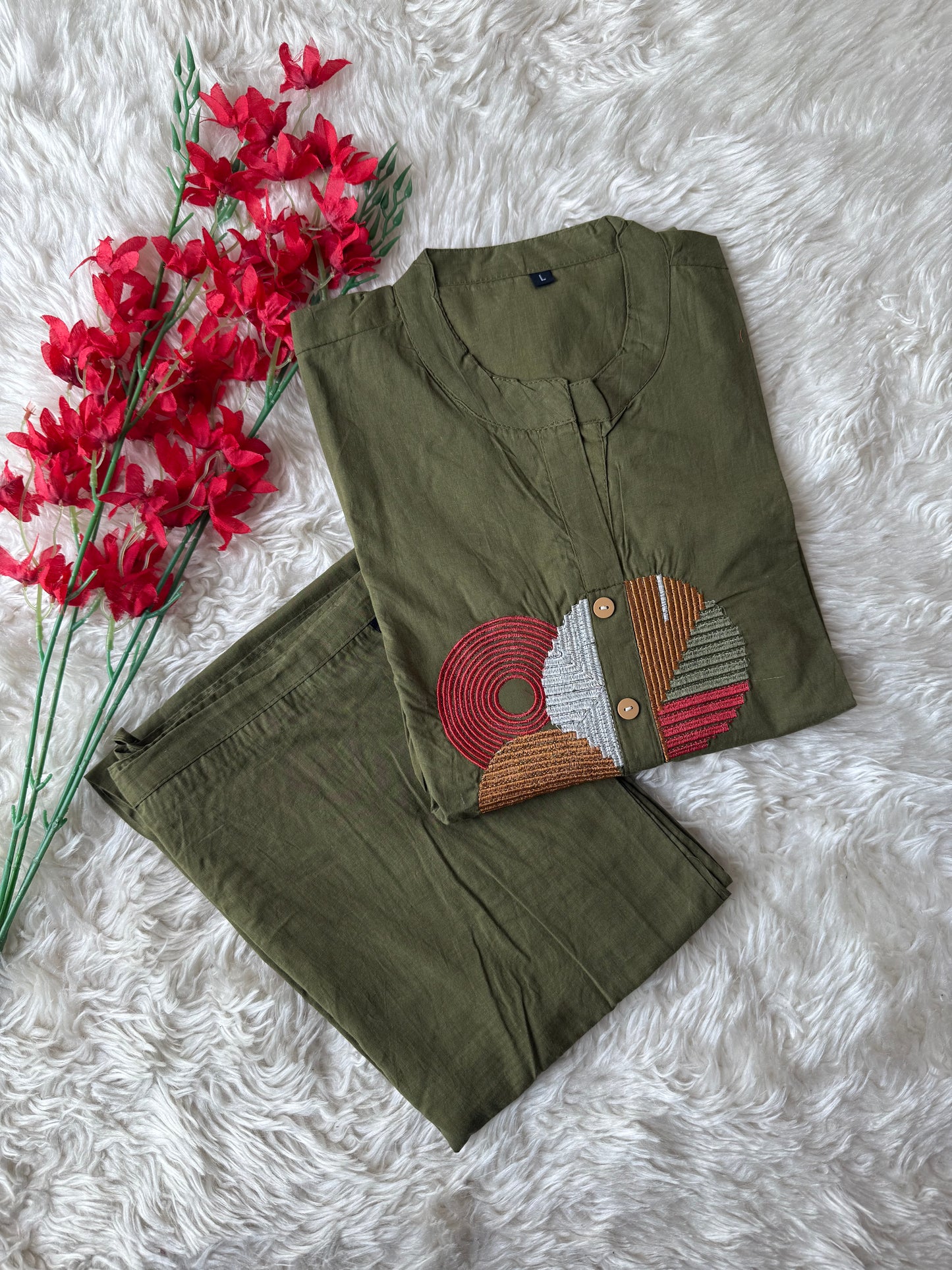 Cotton Kurti Pant Set