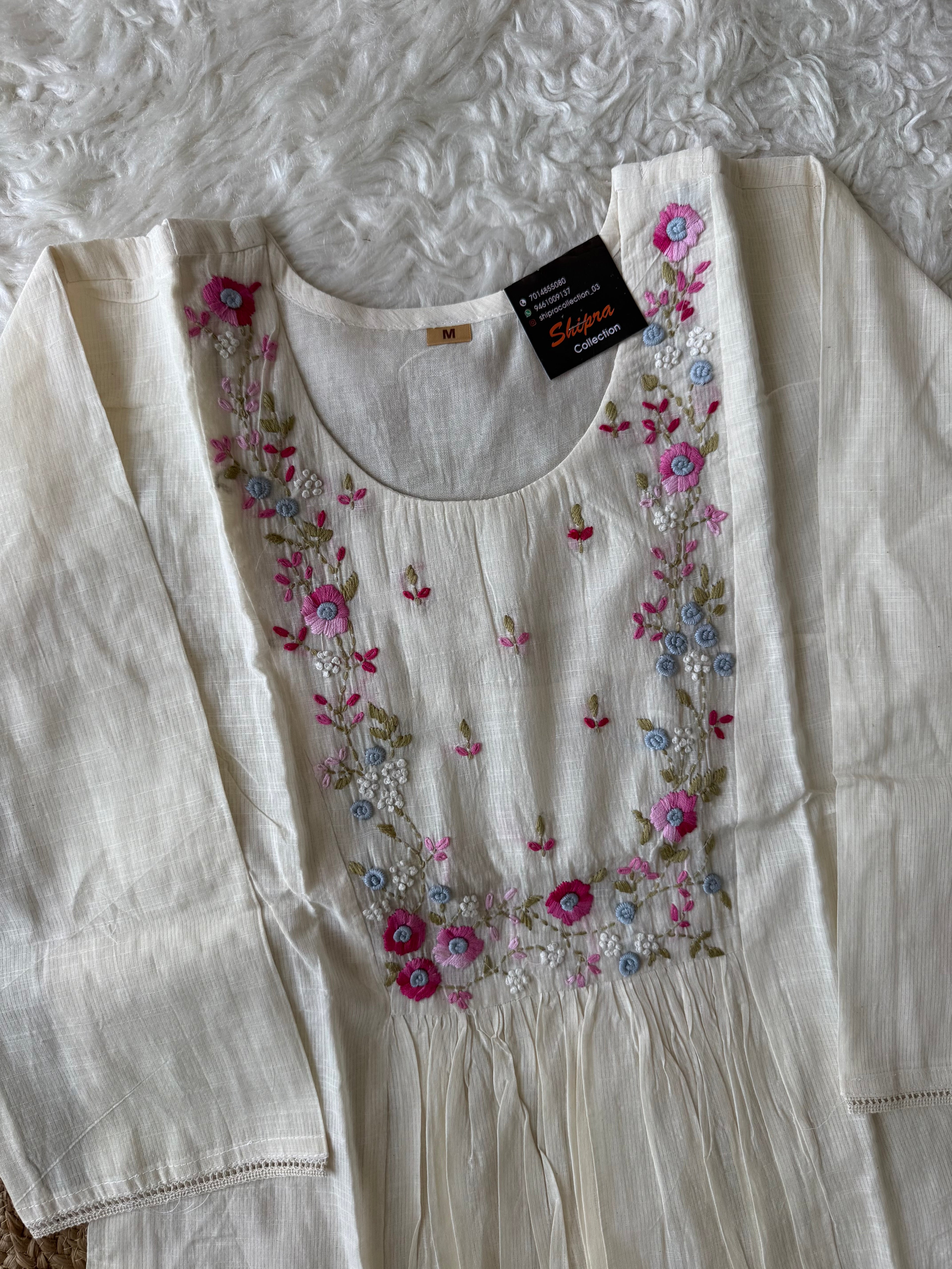 Premium Mul Cotton Embroidery Work Collection 🌸