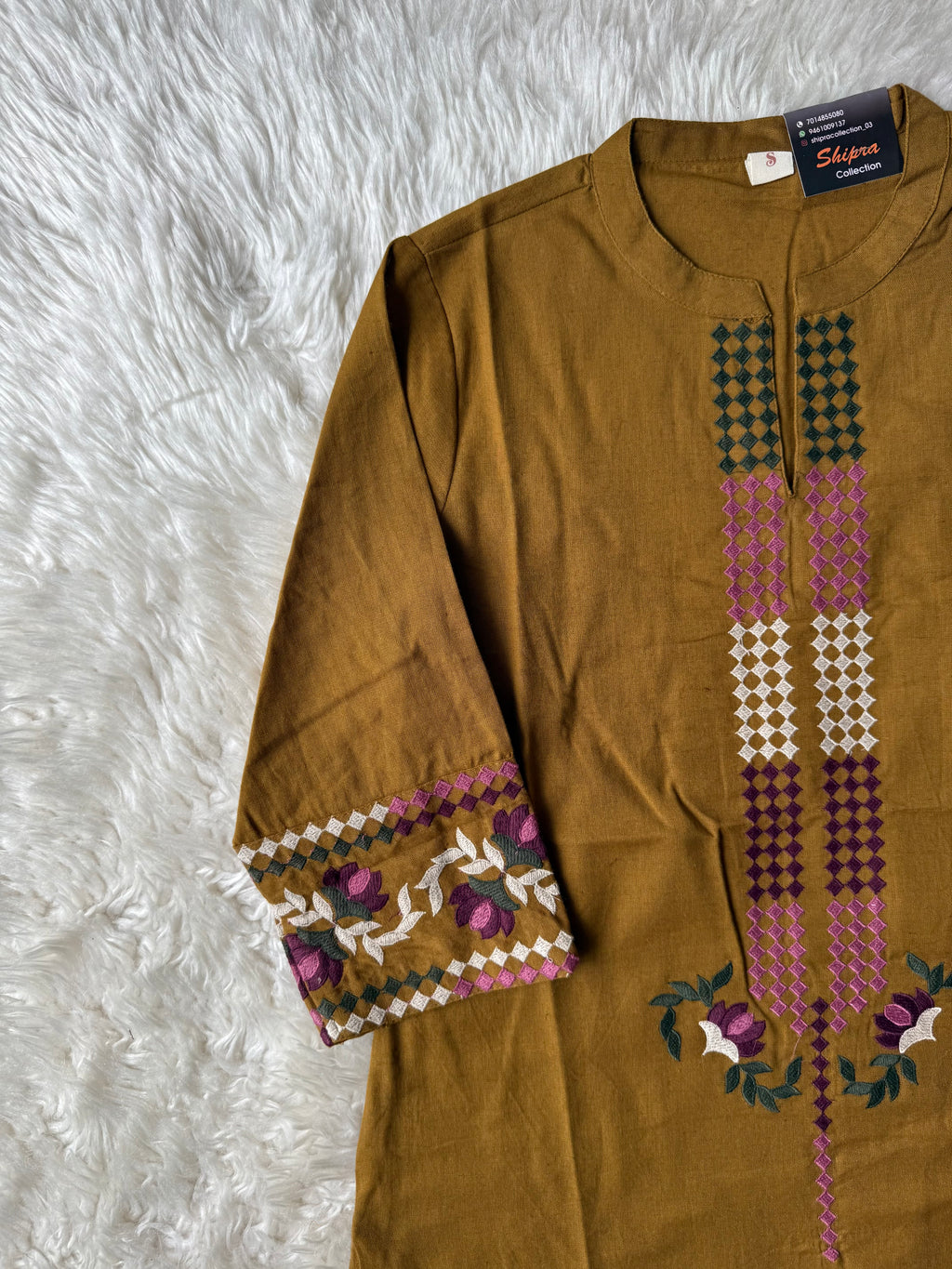 Khadi Cotton Short Kurti