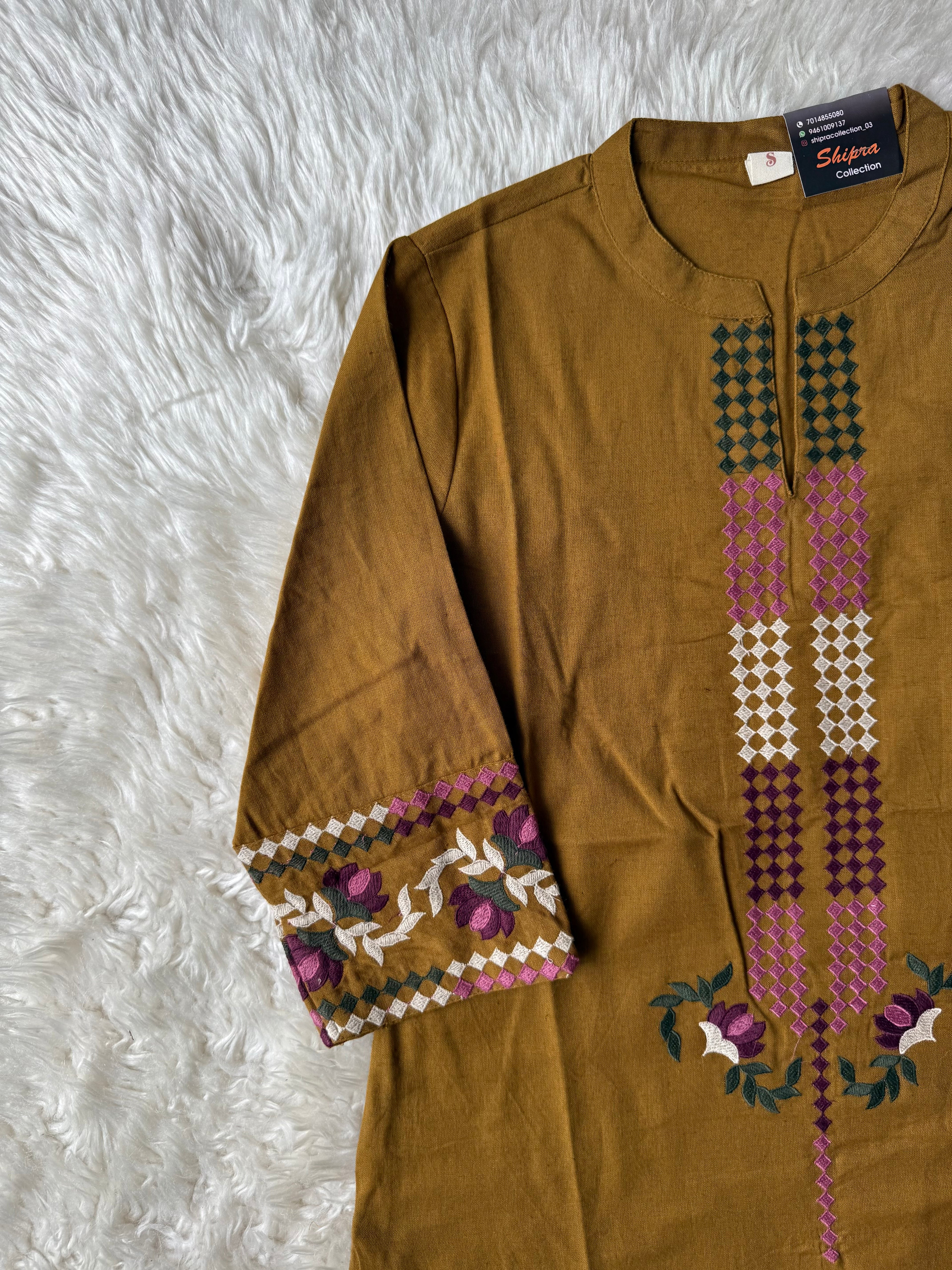 Khadi Cotton Short Kurti