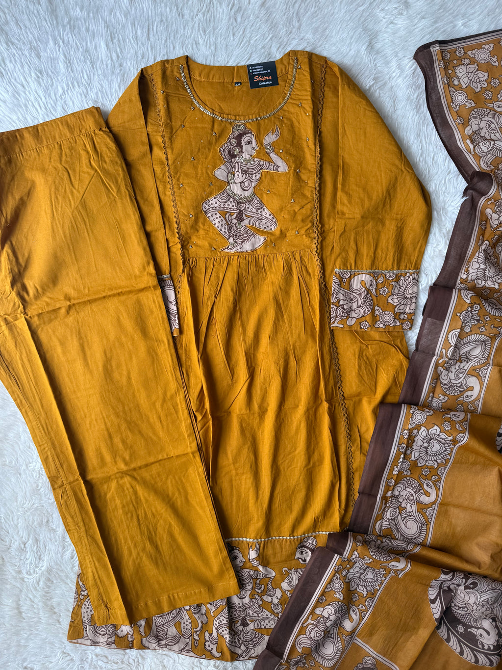 Premium Cotton Kurti Pant Dupatta Set
