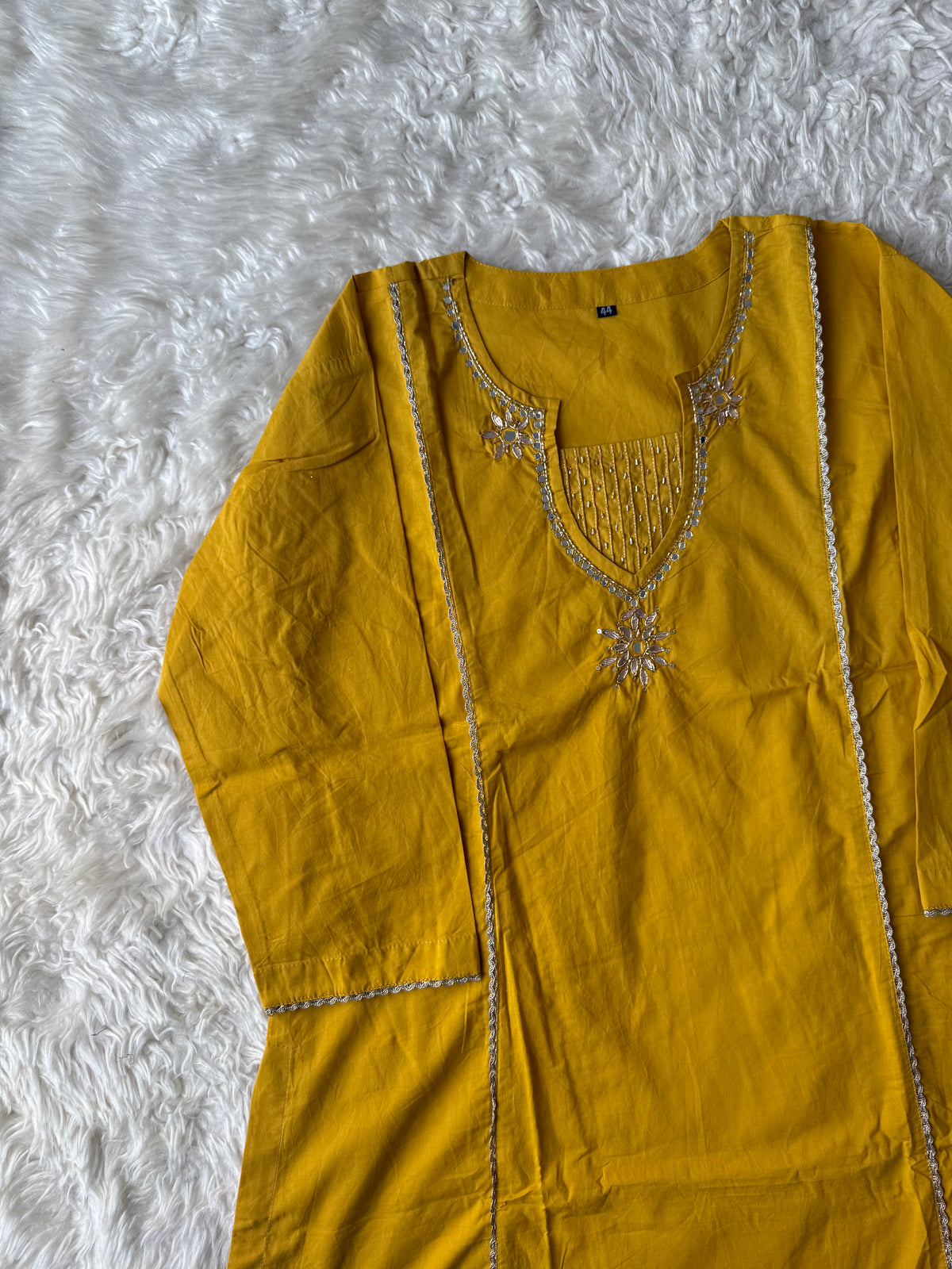 Premium Cotton Kurti Plazo Dupatta Set