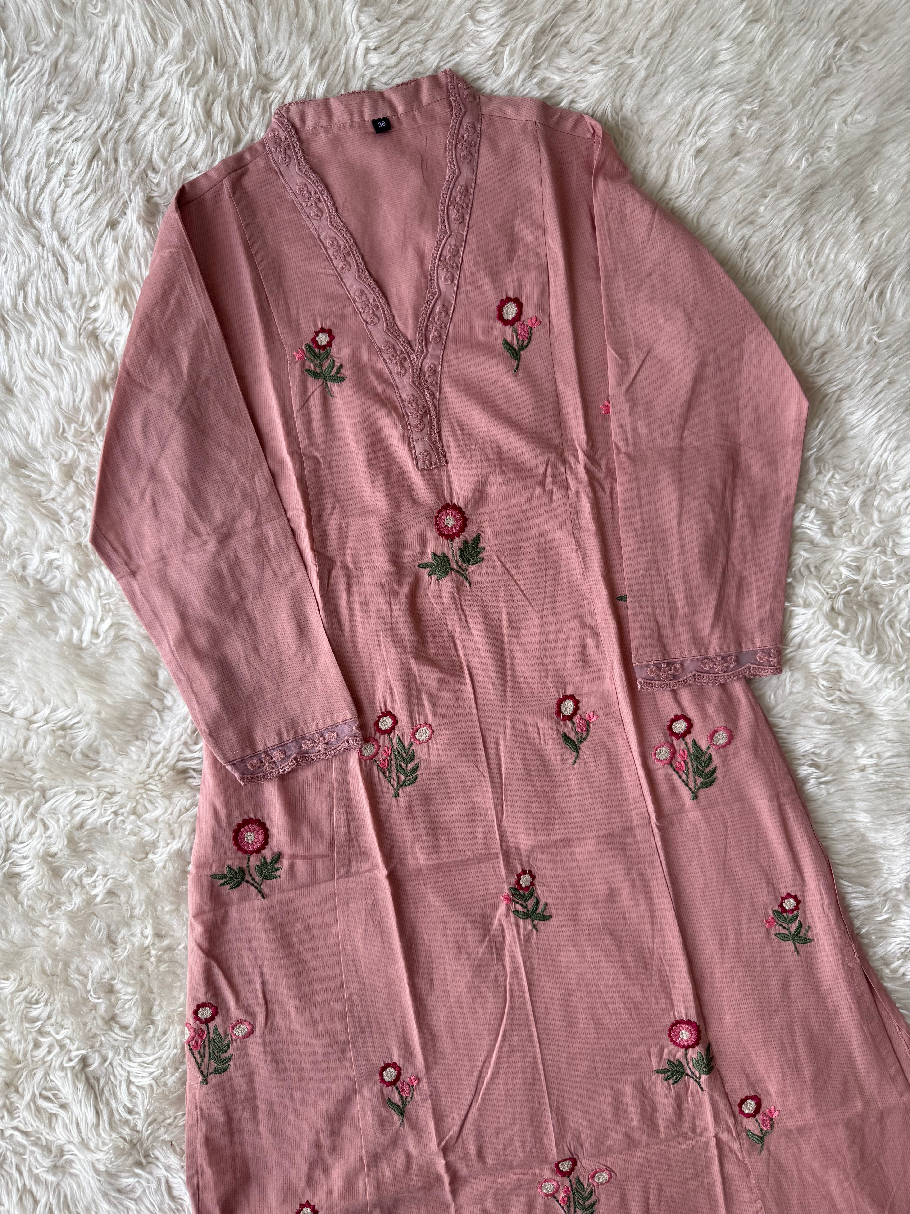 Premium Cotton Kurti Pant Dupatta Set