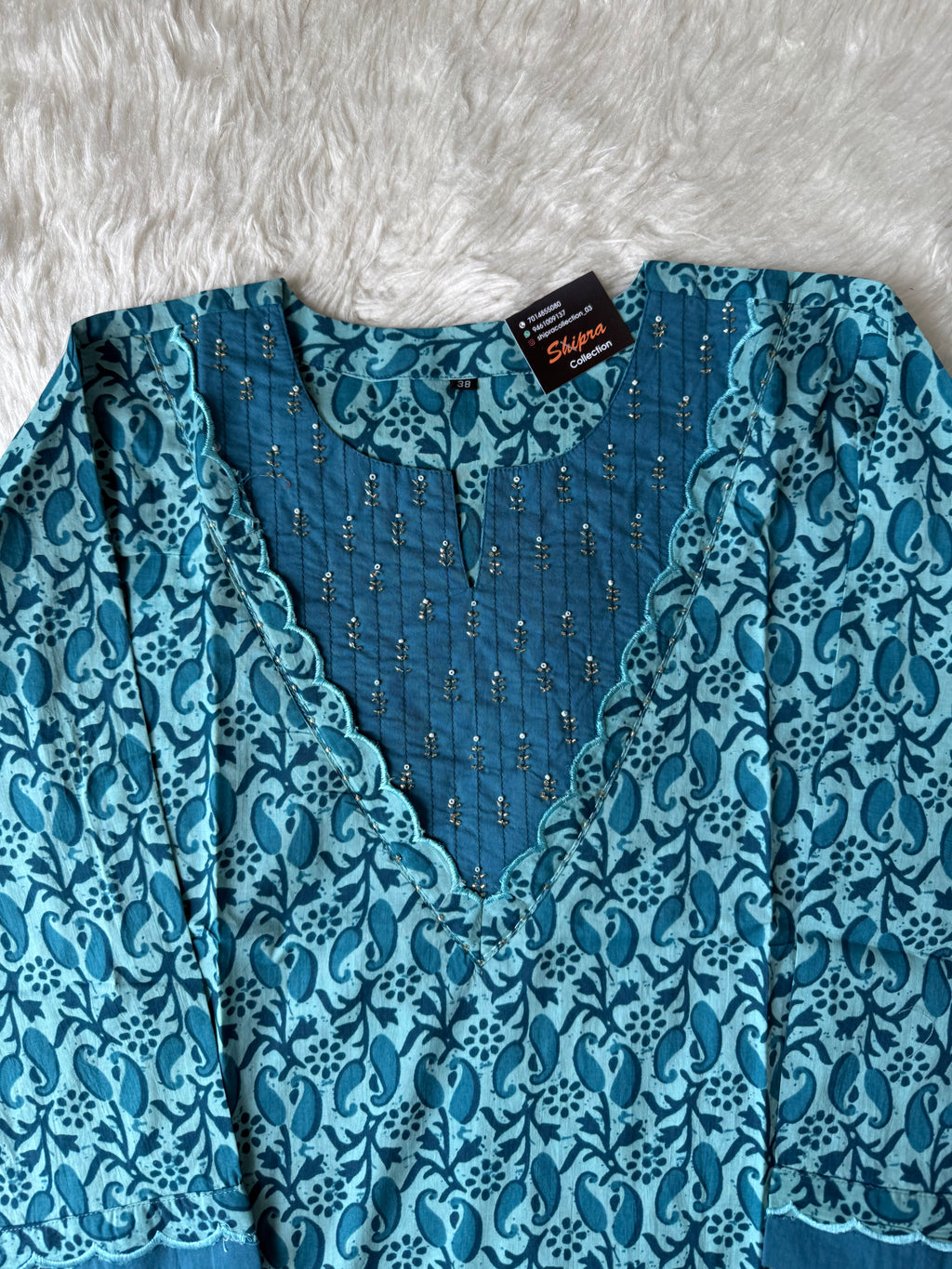 Premium Cotton Kurti Pant Dupatta Set