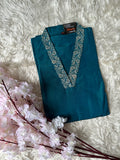 V-NECK Banglore Silk Kurti