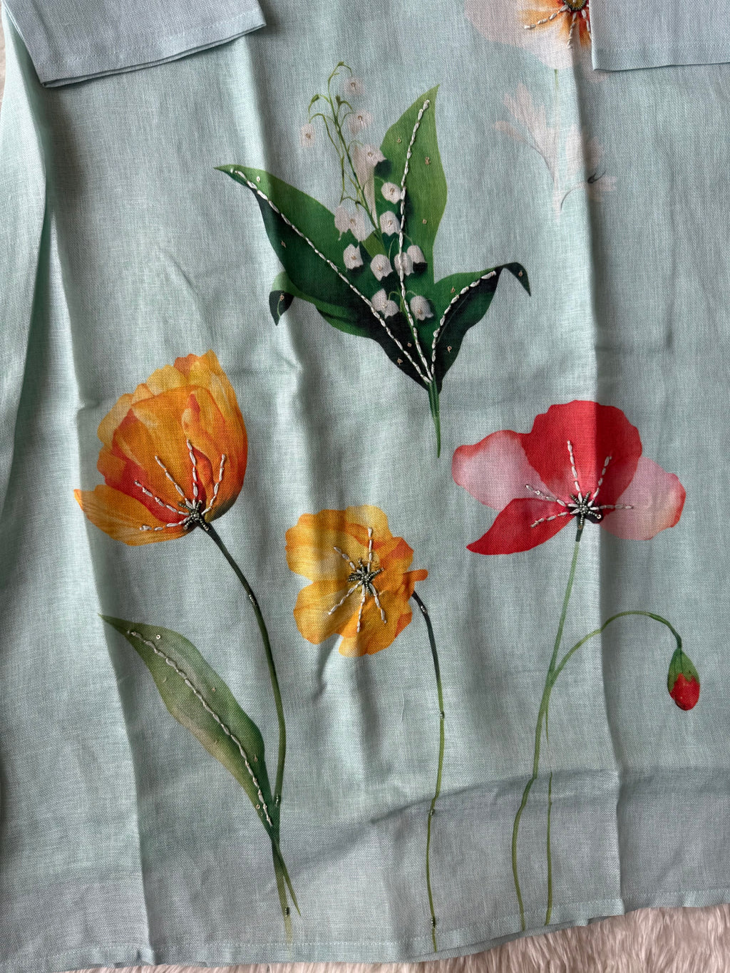 “Plus Size” Linen Kurti Pant Dupatta Set