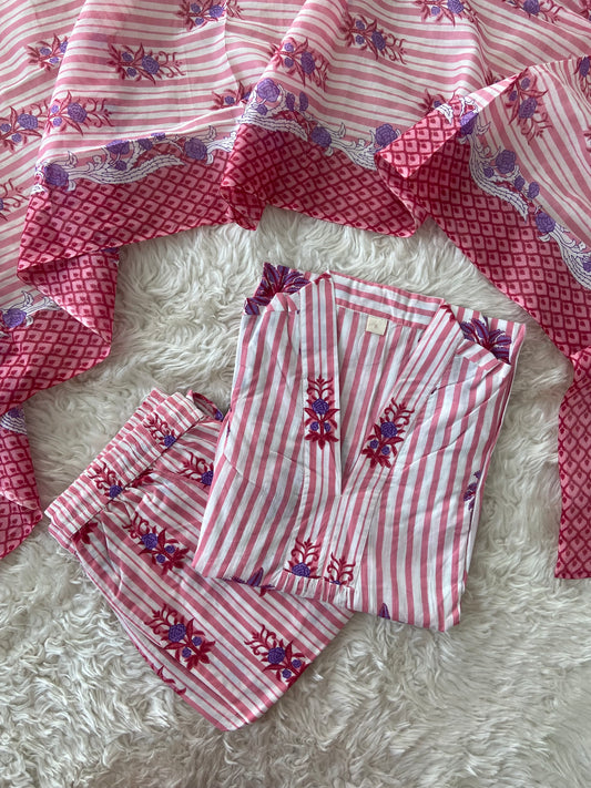 Premium Cotton Kurti Pant Dupatta Set