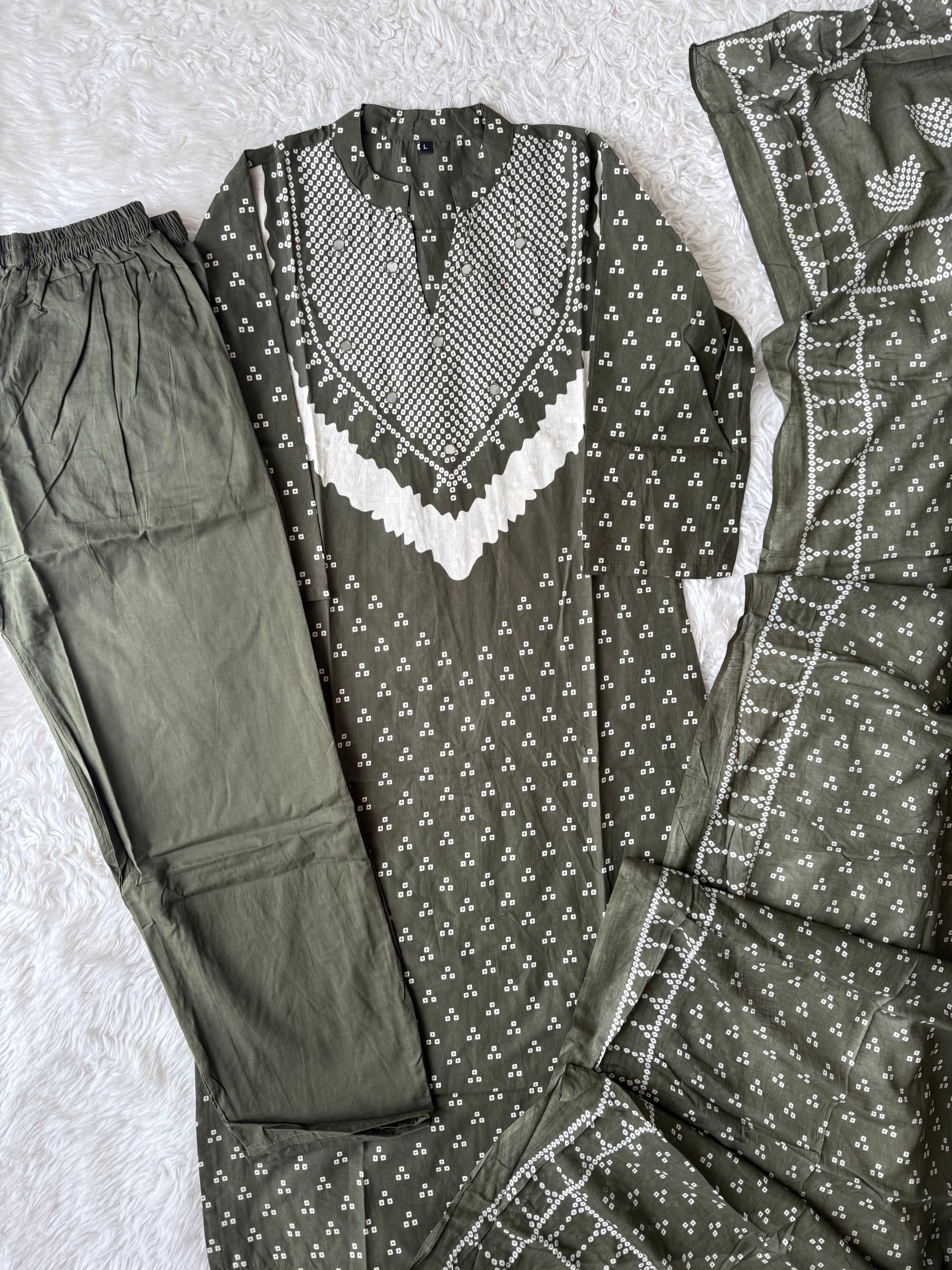 Budget Friendly Kurti Pant Dupatta Set