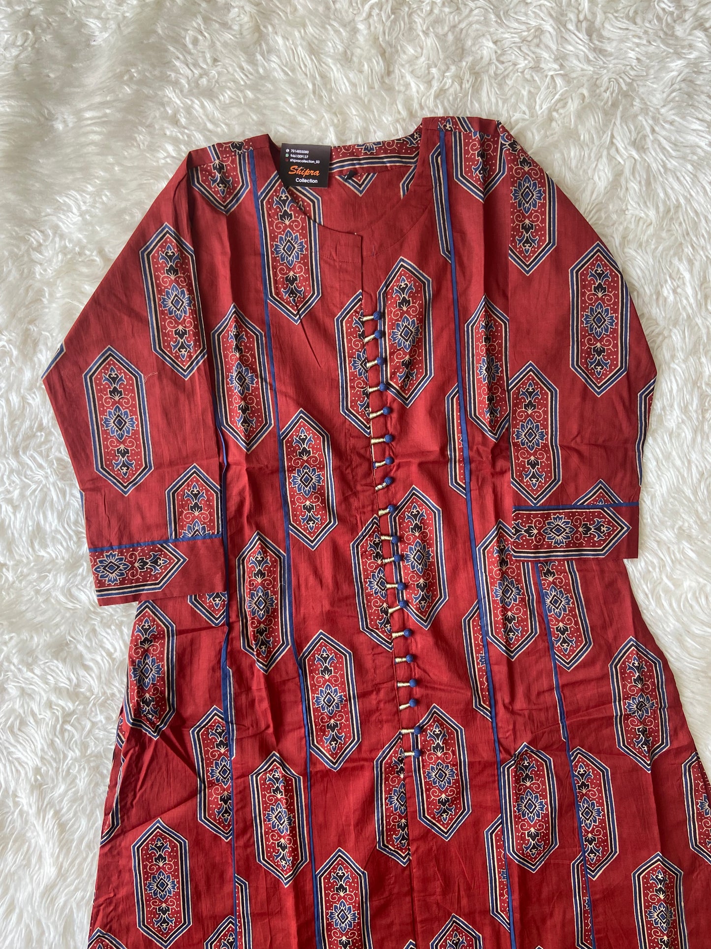 Premium Cotton Kurti Plazo Set