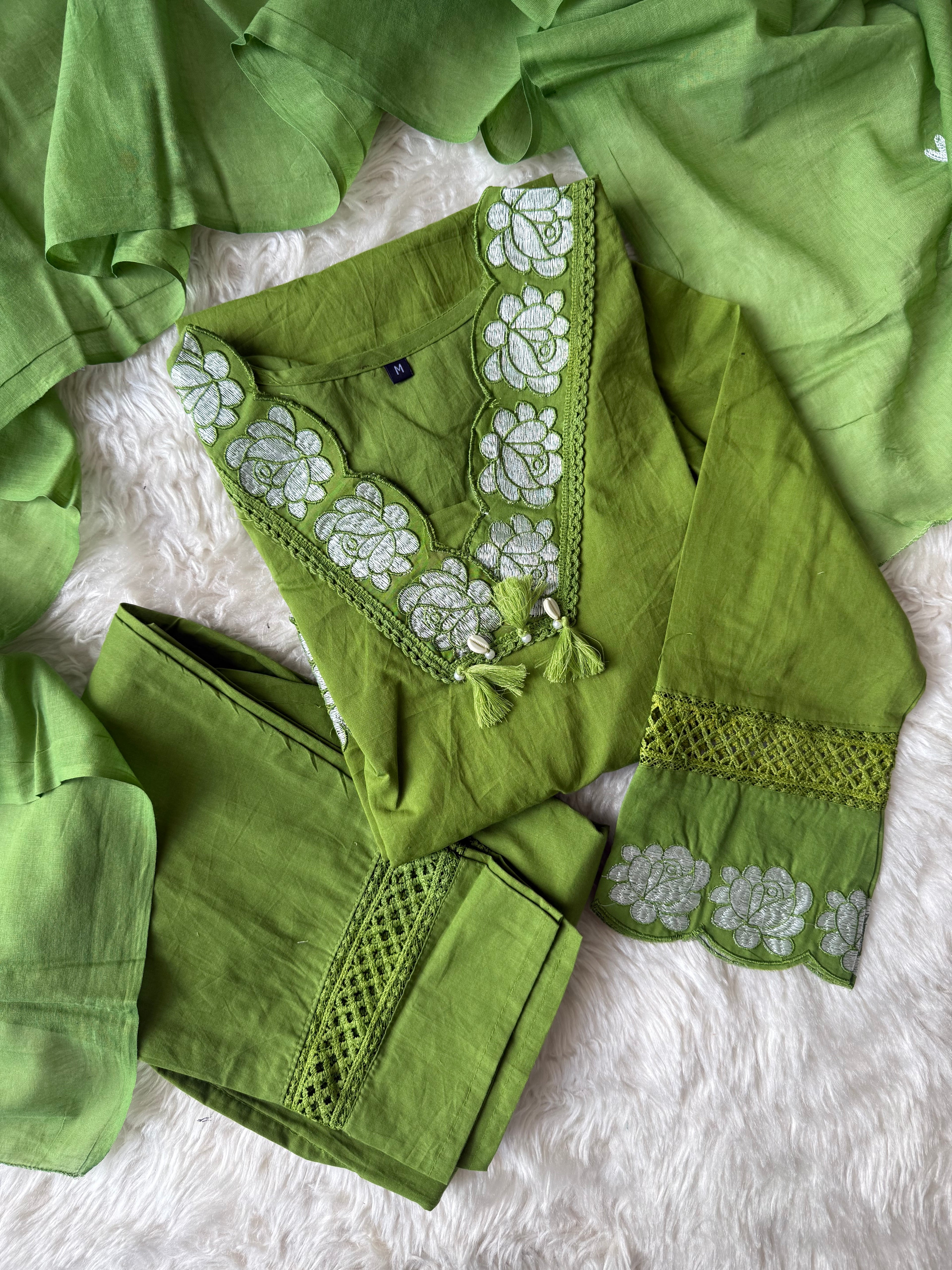 Budget Friendly Kurti Pant Dupatta Set