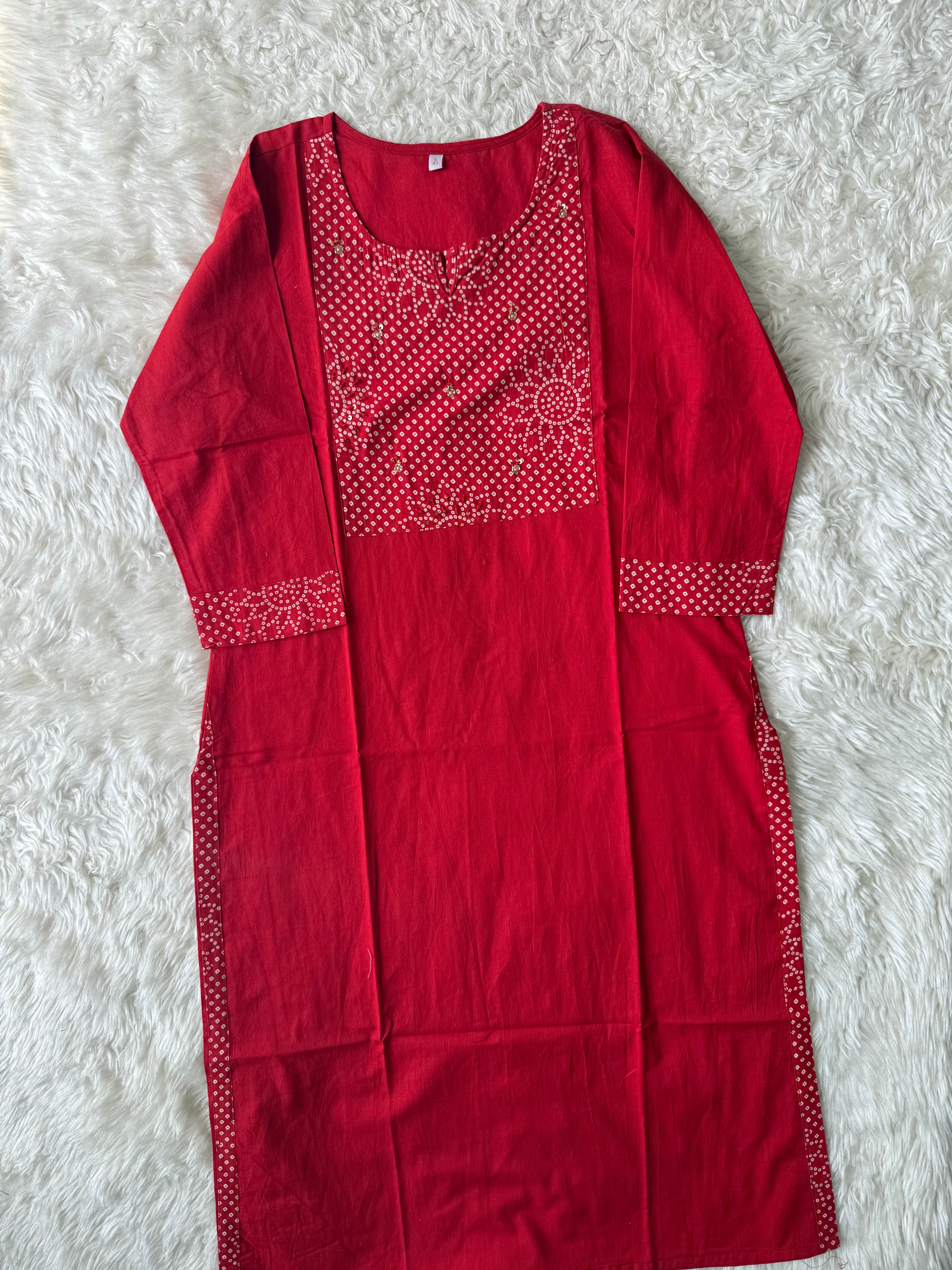 Premium Cotton Kurti Pant Set