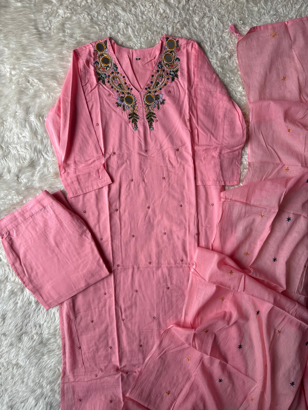Premium Cotton Mirror Work Collection