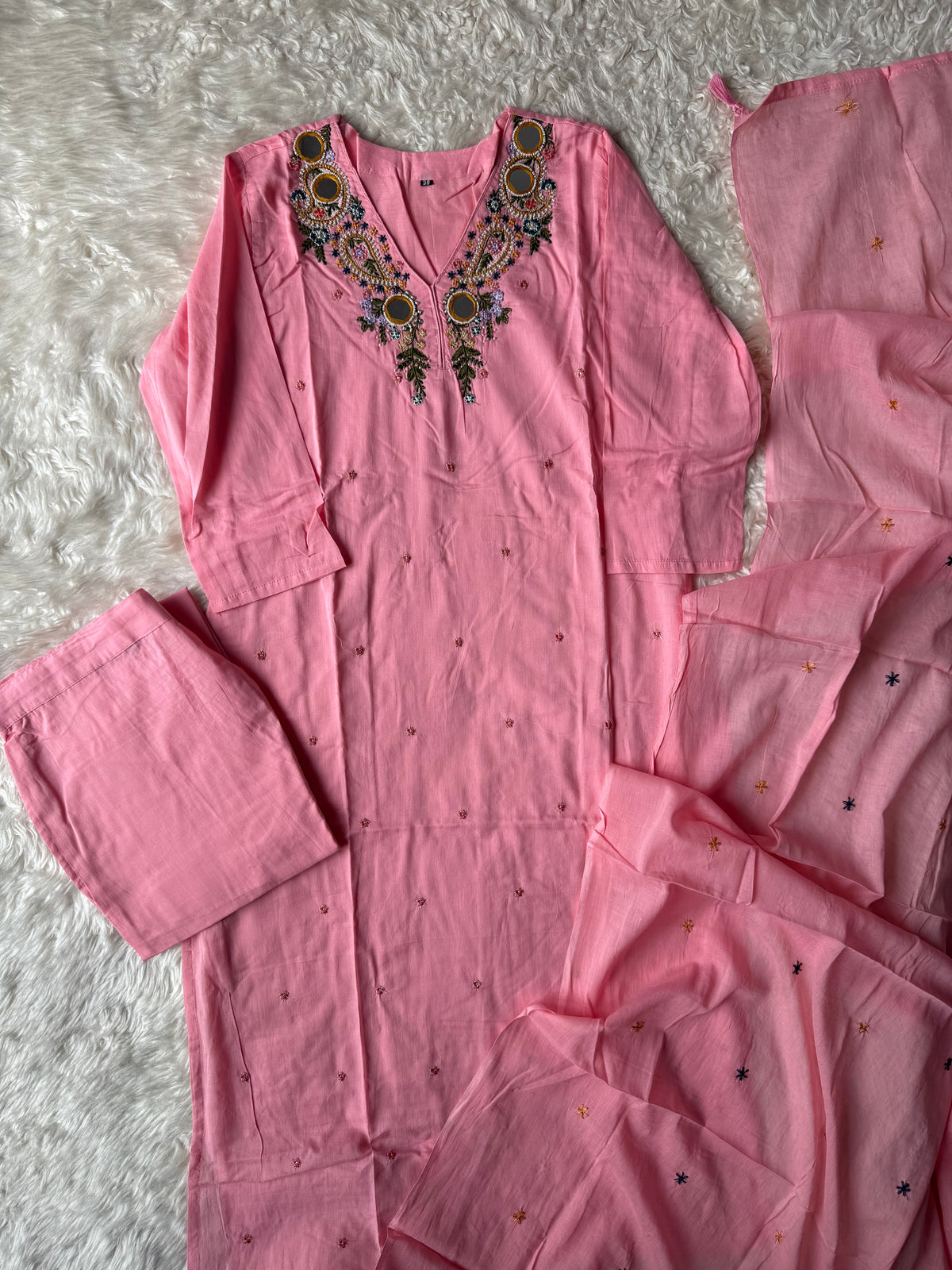 Premium Cotton Mirror Work Collection