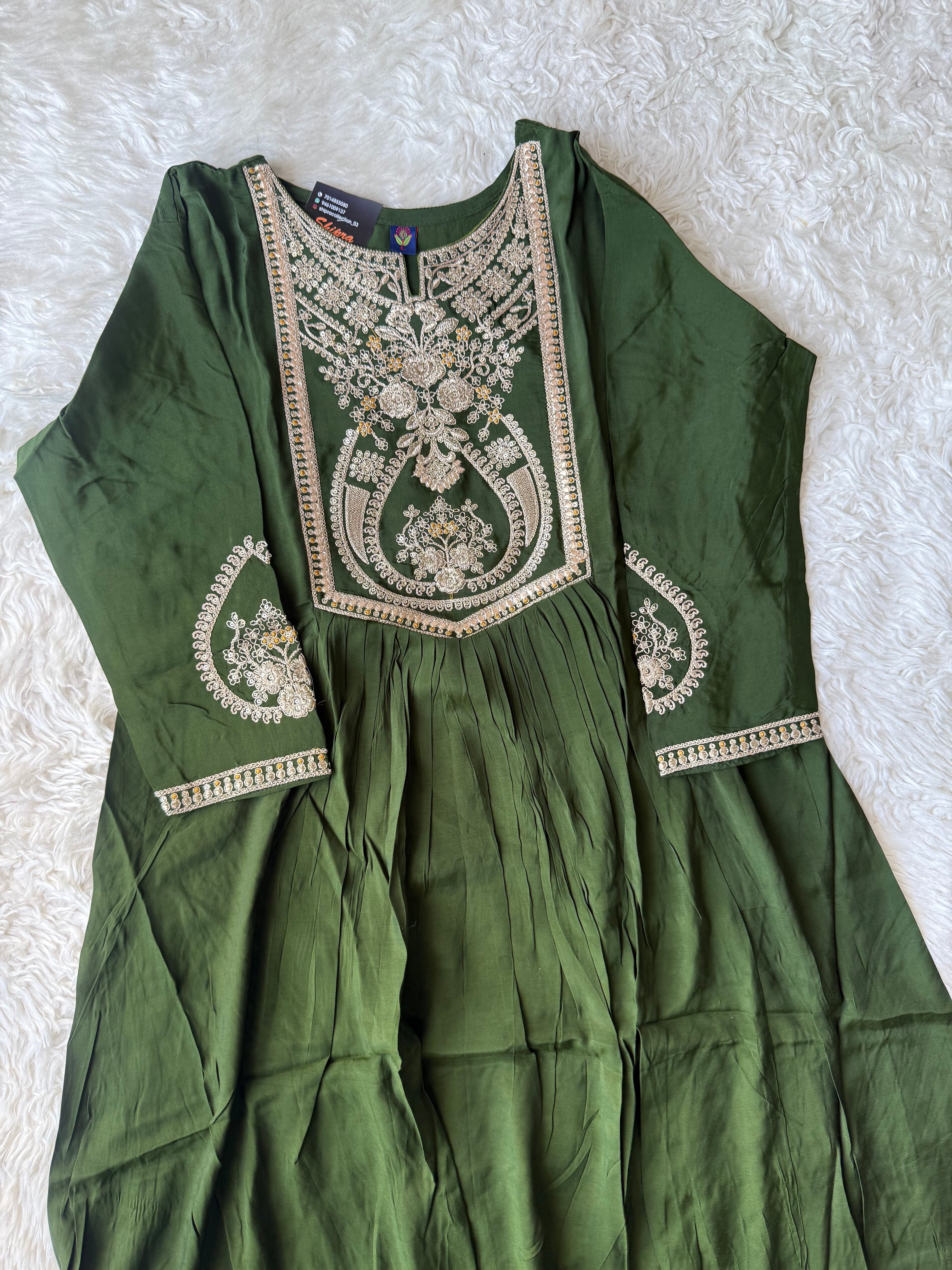 Premium Muslin Silk Kurti Pant Dupatta Set
