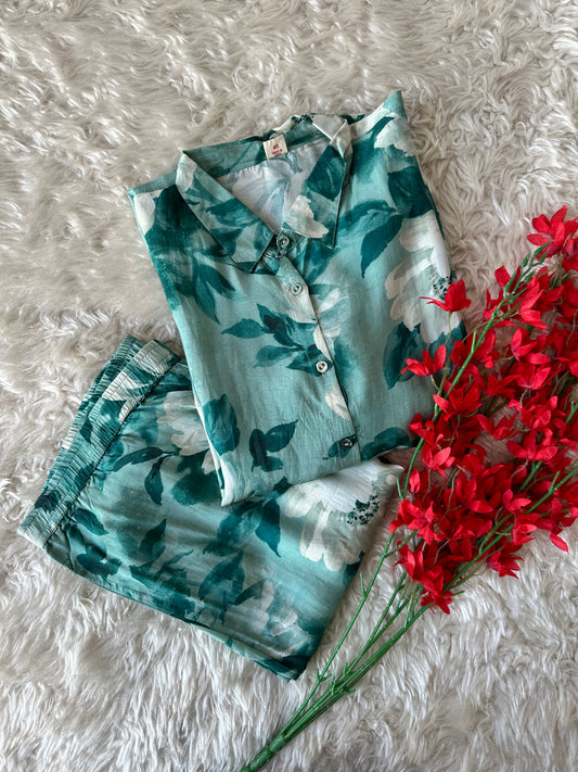 Pure Muslin Silk Co-ord Set