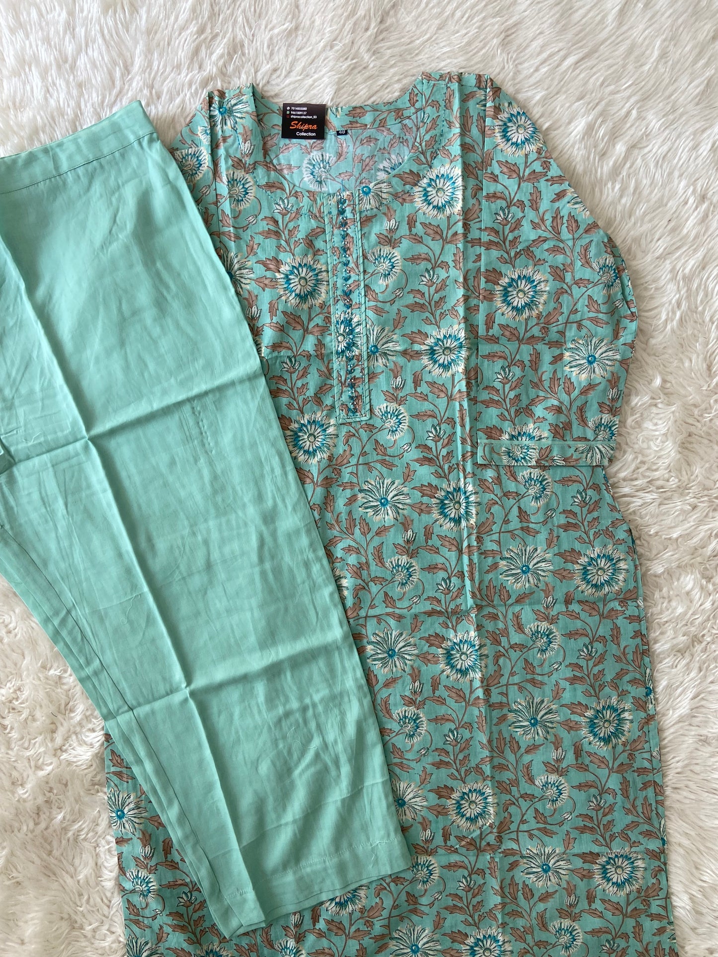 Premium Cotton Kurti Pant Set