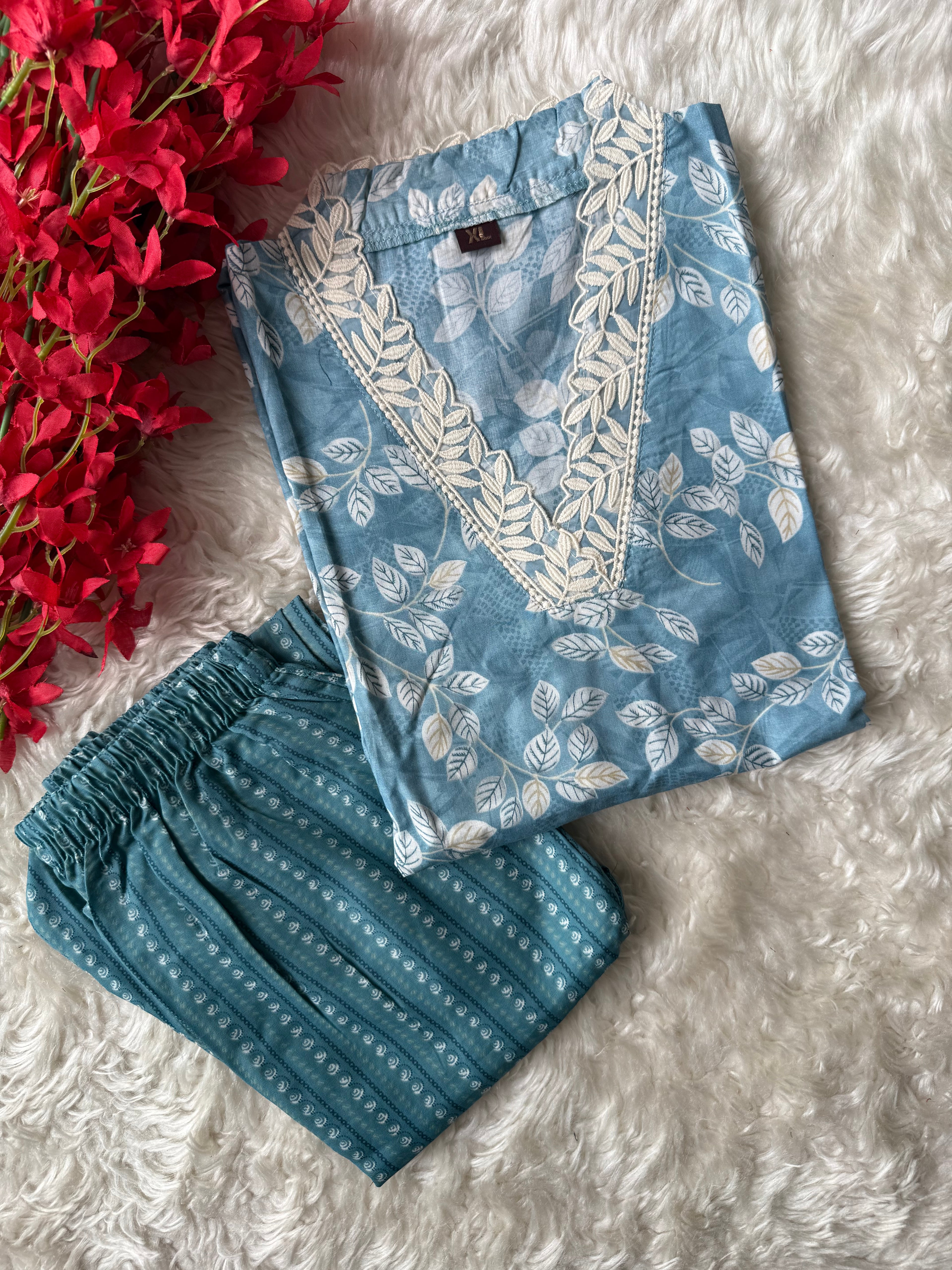 Cotton Kurti Pant Set