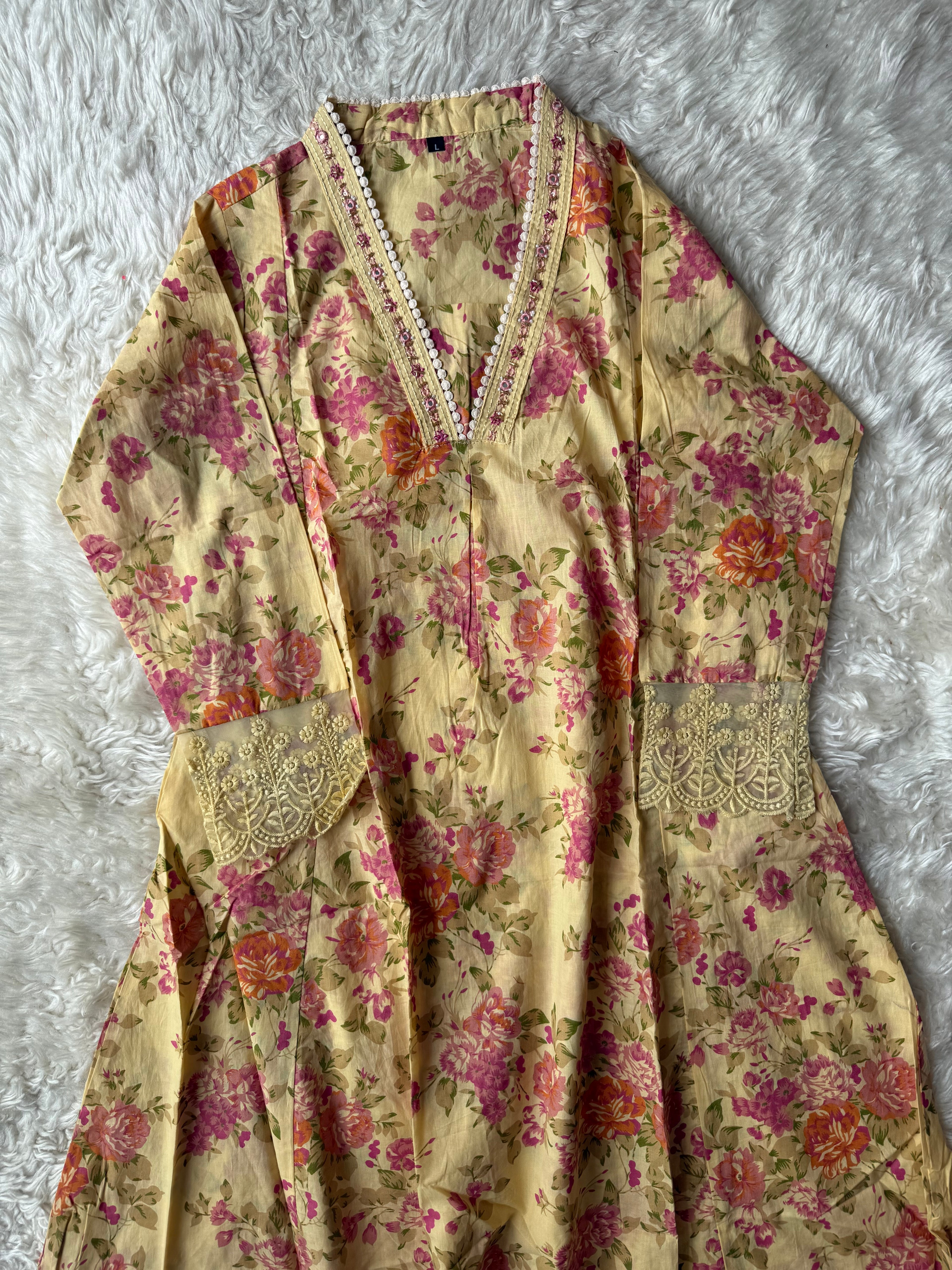 Budget Friendly Kurti Pant Dupatta Set
