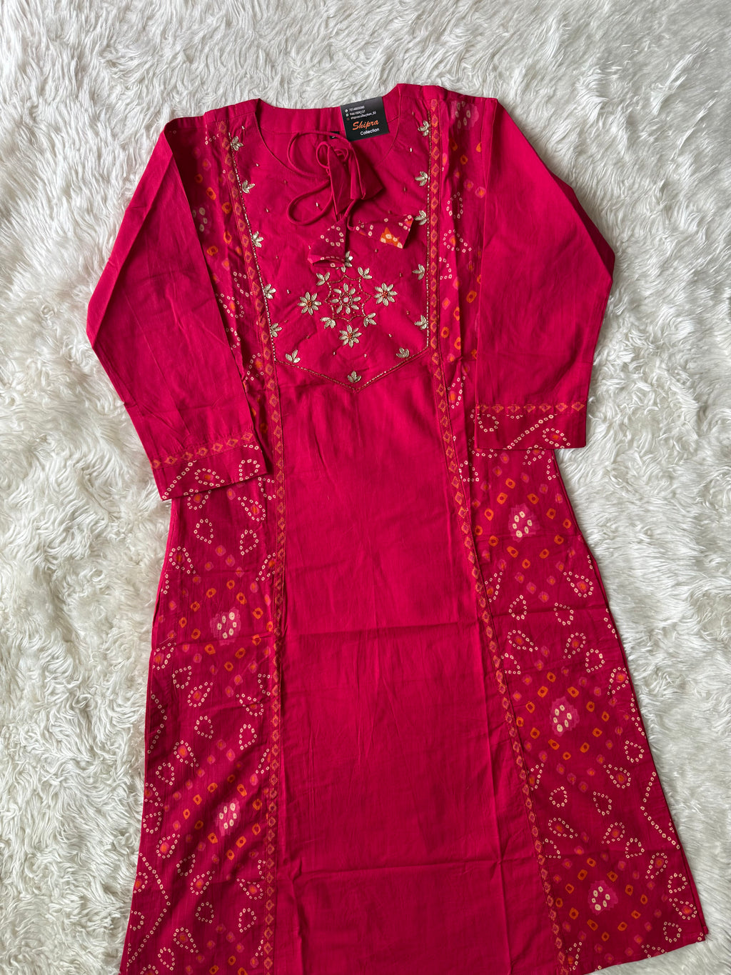 Premium Cotton Bandhani Set