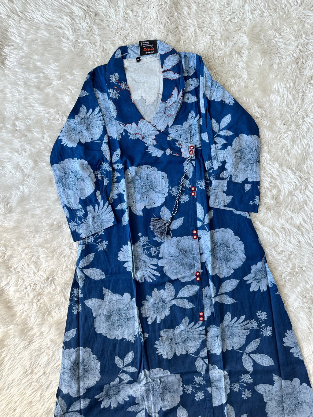 Khadi Cotton Kurti Plazo Set
