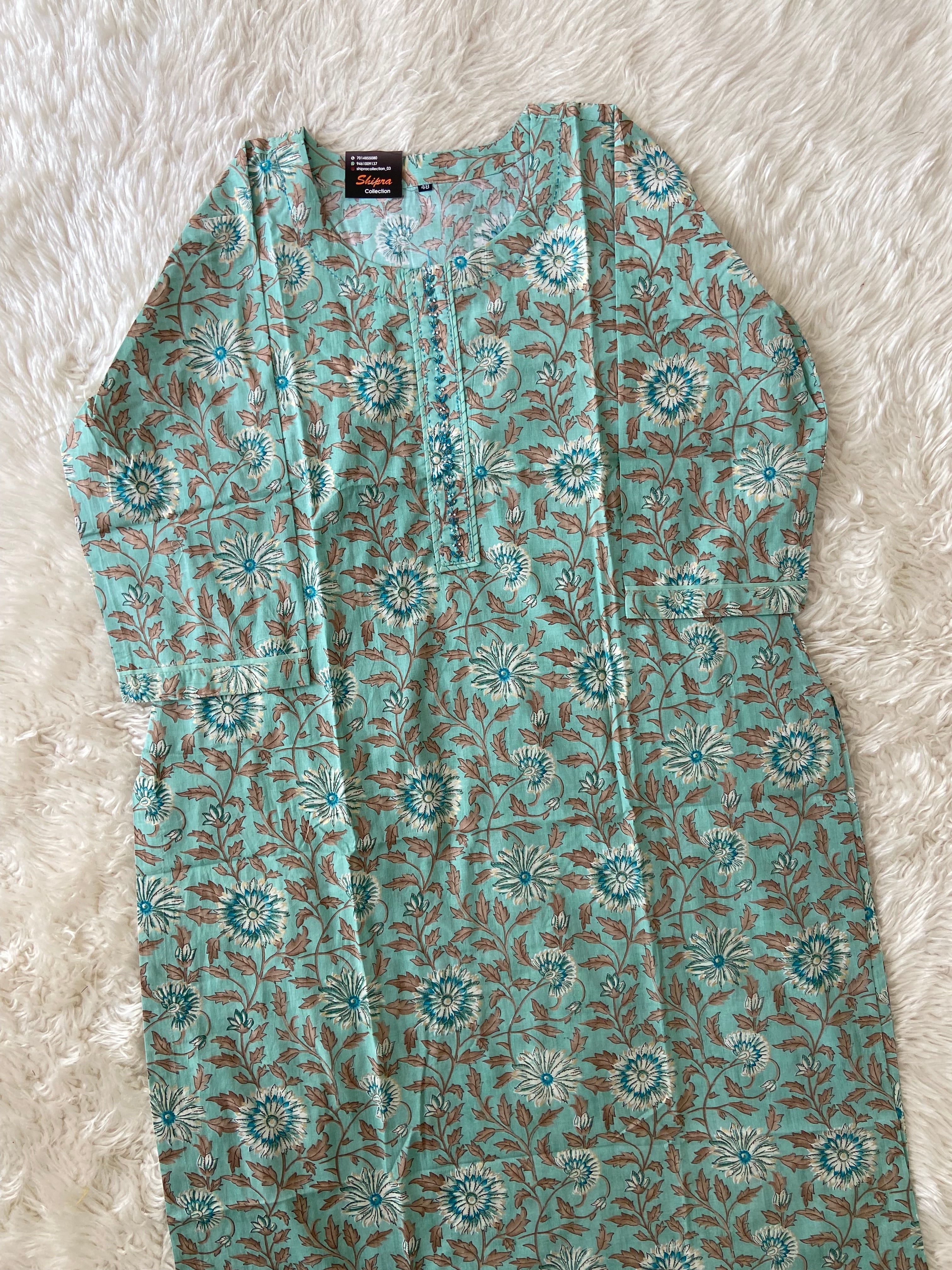 Premium Cotton Kurti Pant Set