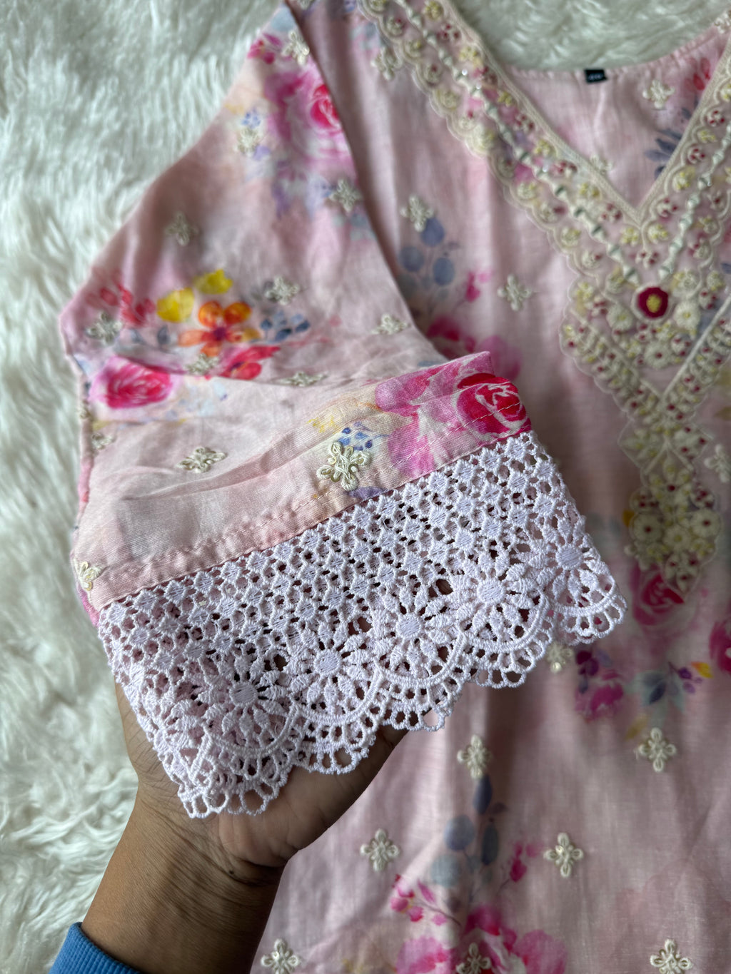 Mul Cotton Kurti Sharara Dupatta Set