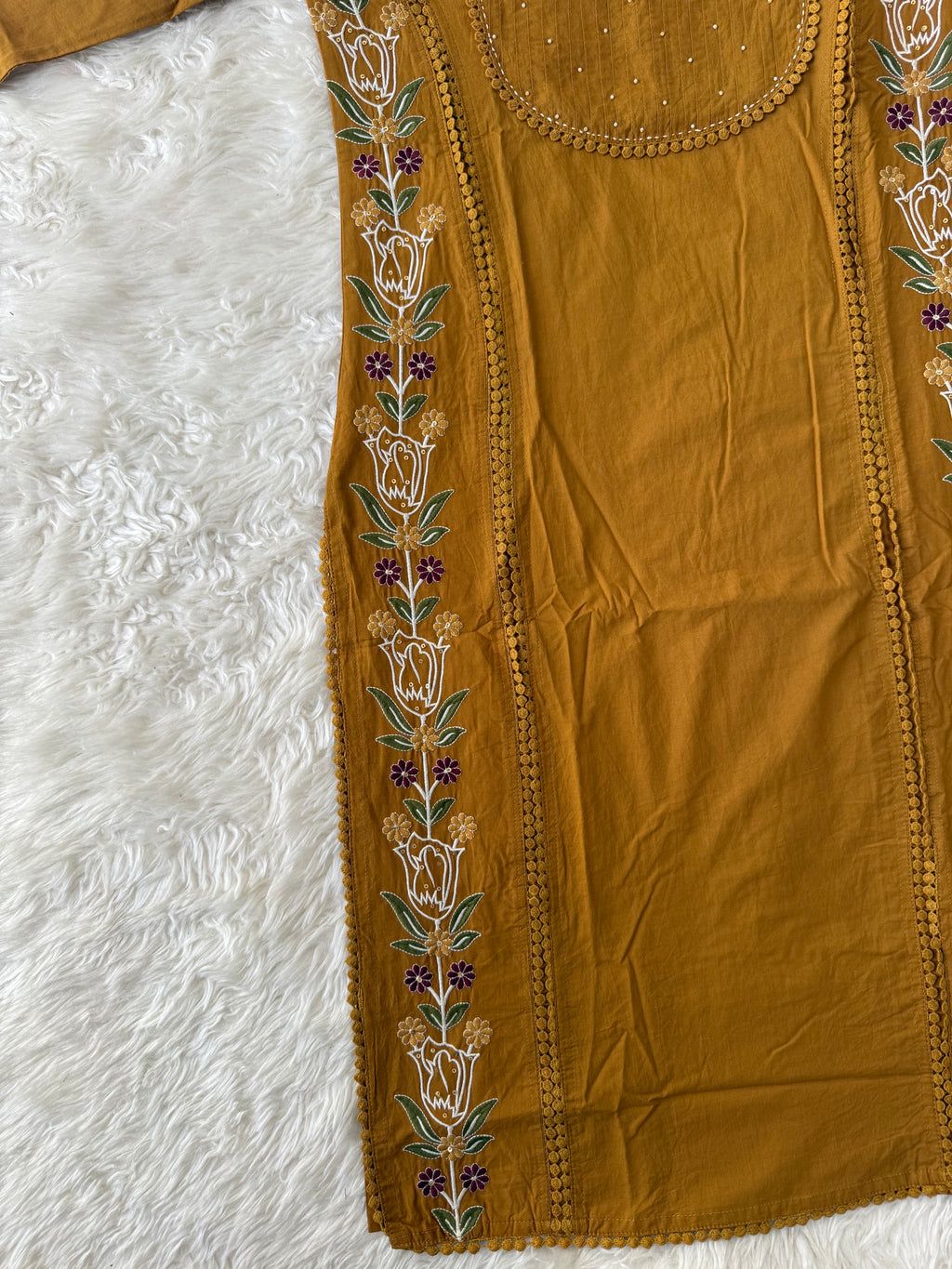 Pure Cotton Kurti Plazo Dupatta Set