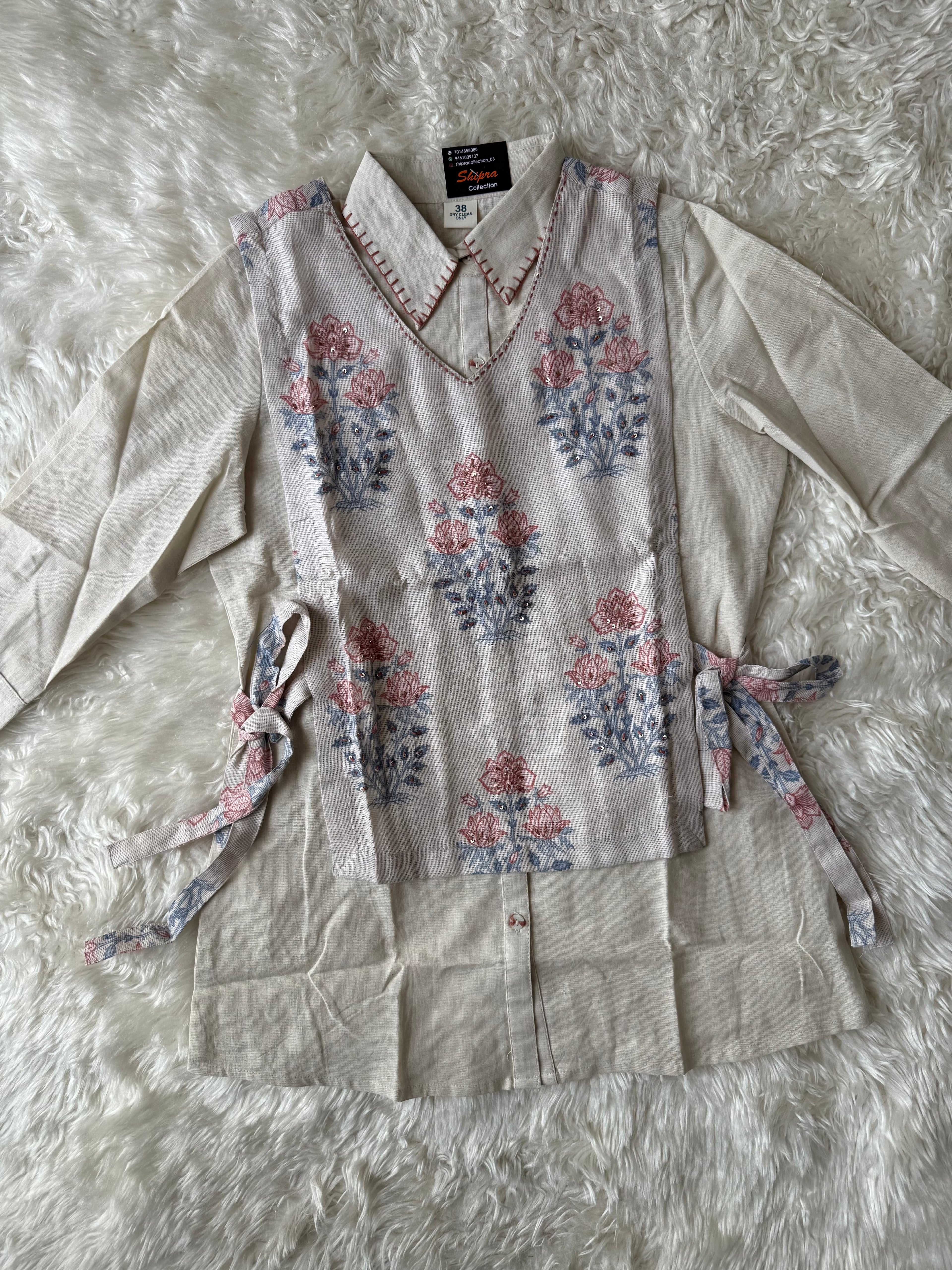 Jute Linen Co-ord Set