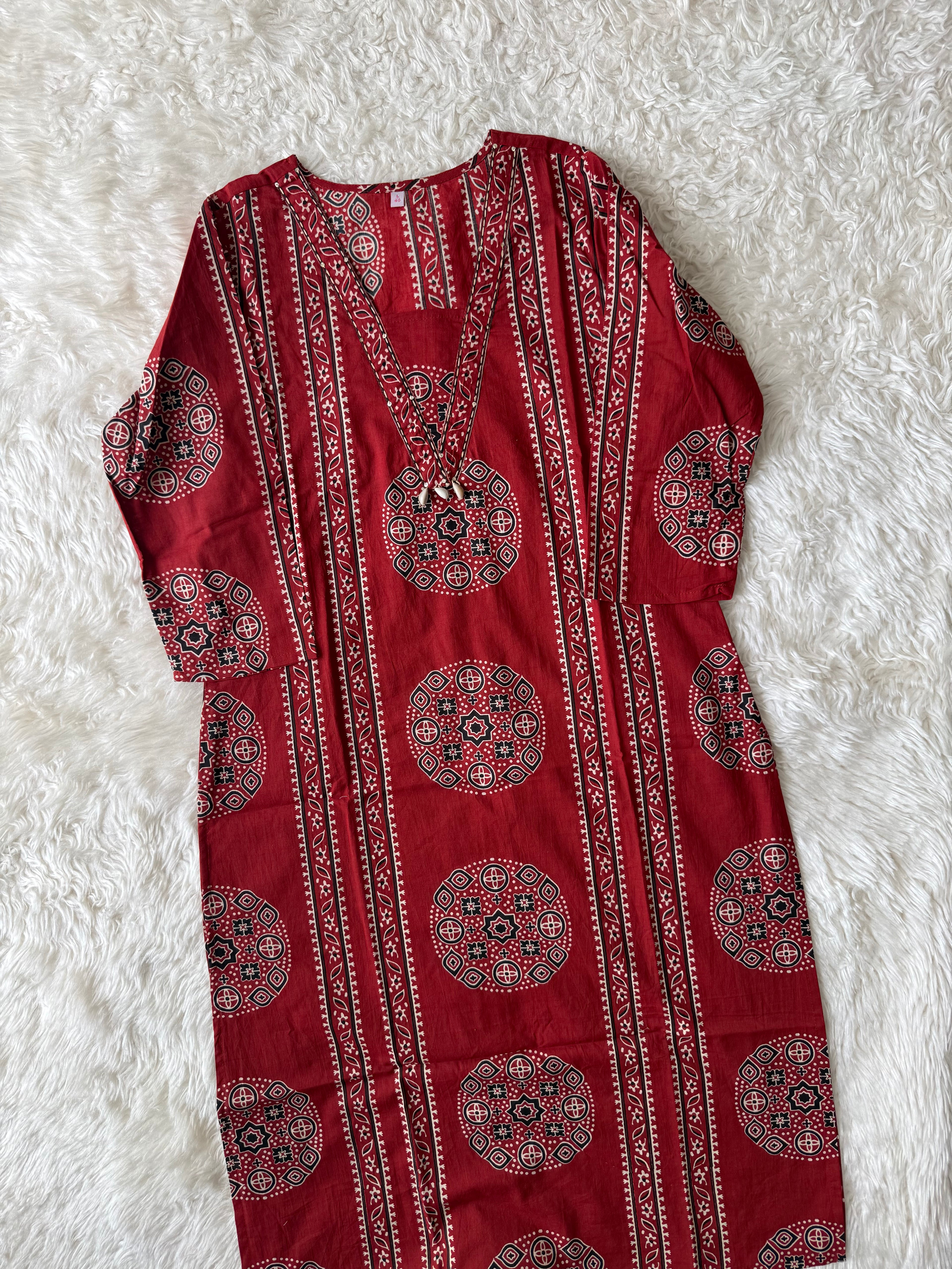 Premium Cotton Kurti Pant Set