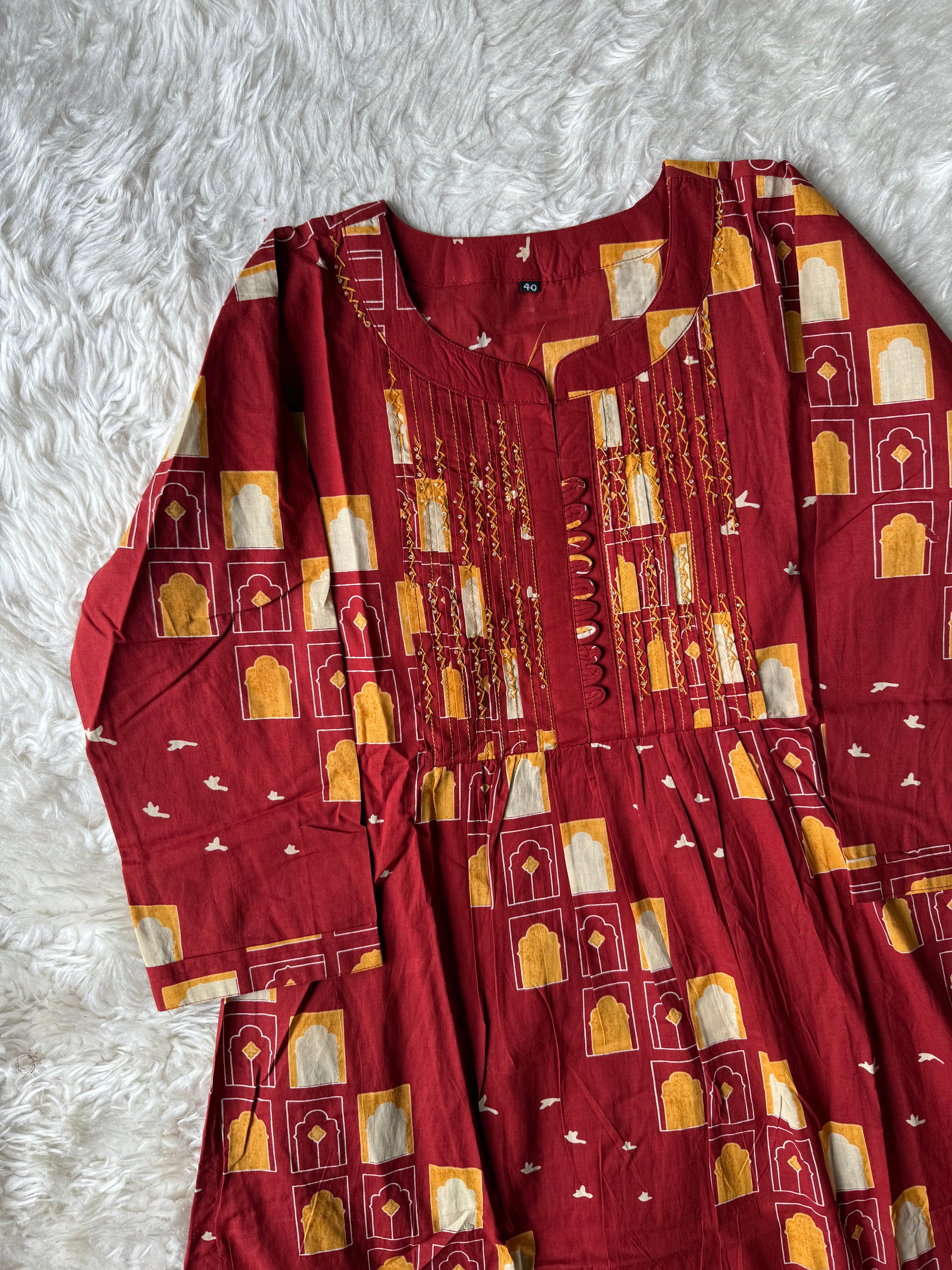 Premium Cotton Kurti Pant Dupatta Set