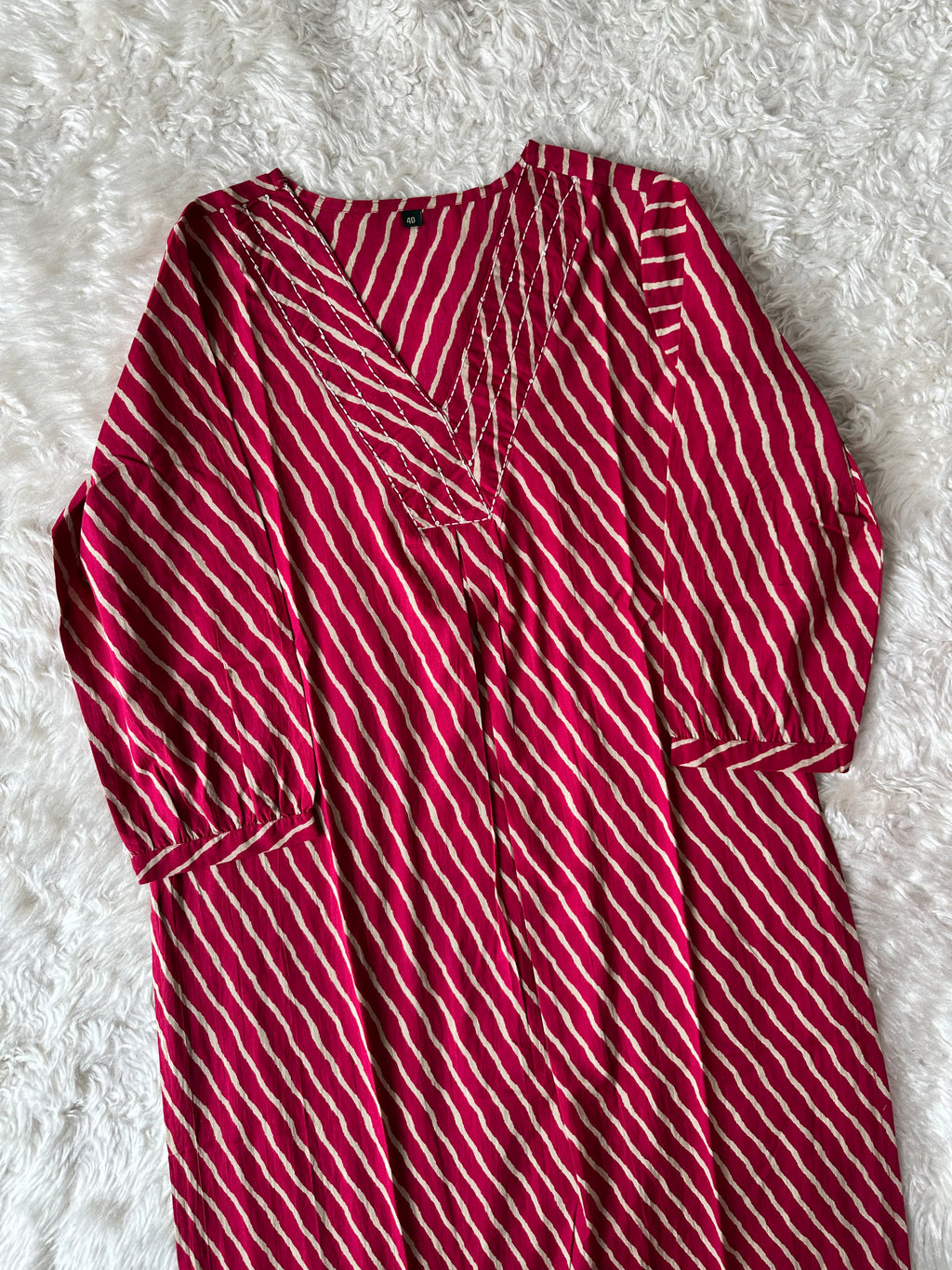Premium Cotton Lehariya Kurti