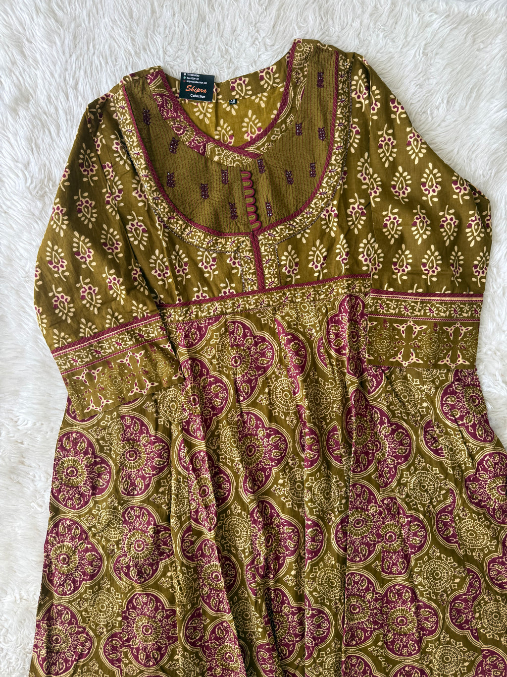 Premium Cotton FLARE Kurti Pant Dupatta Set