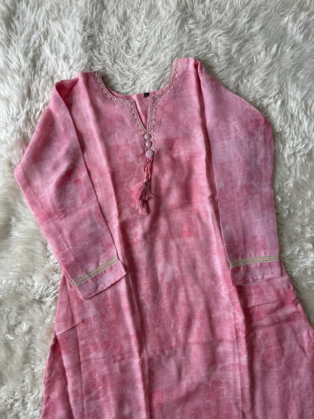 Linen Kurti Pant Dupatta Set