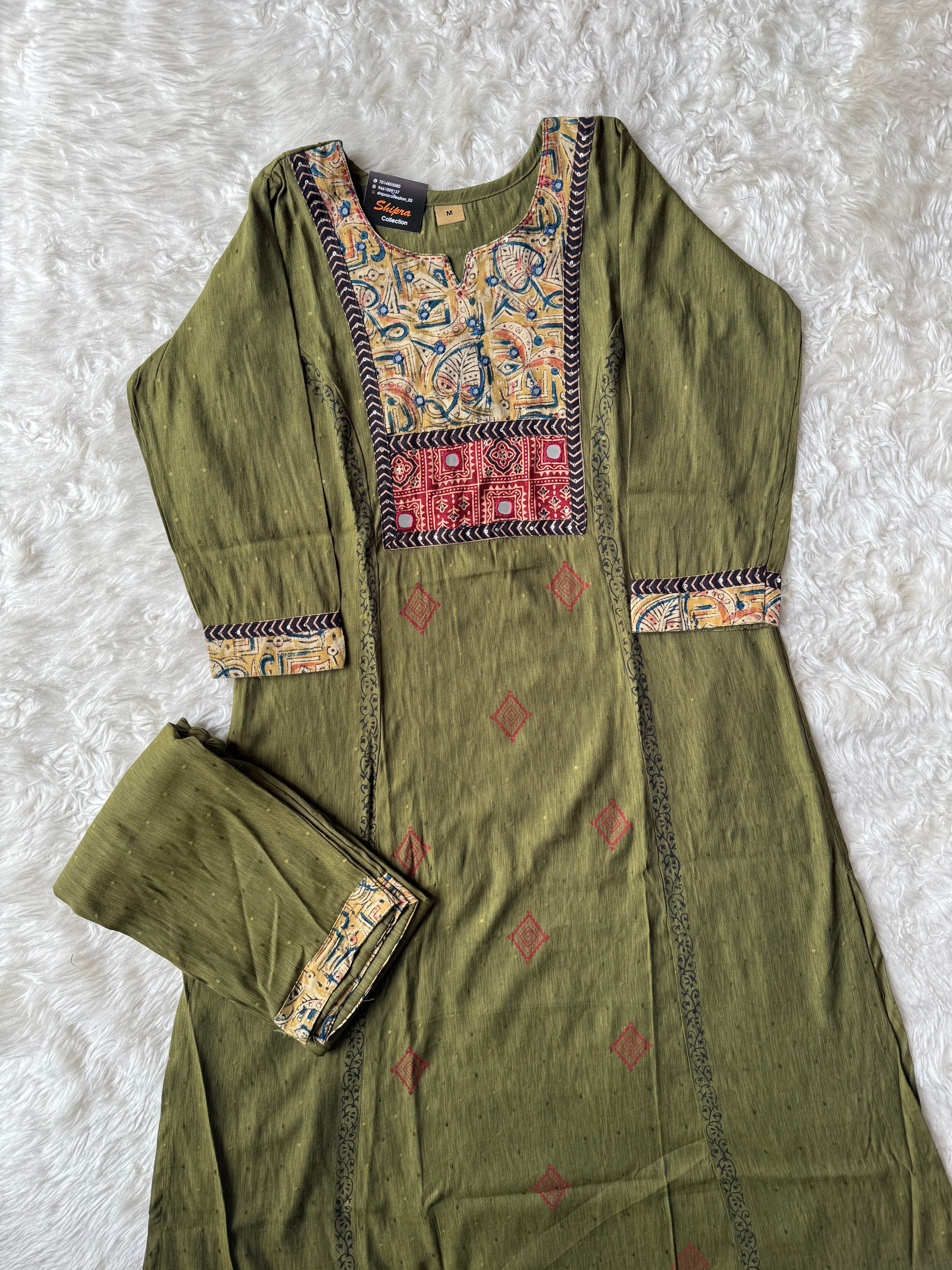 Rayon Kurti Pant Set