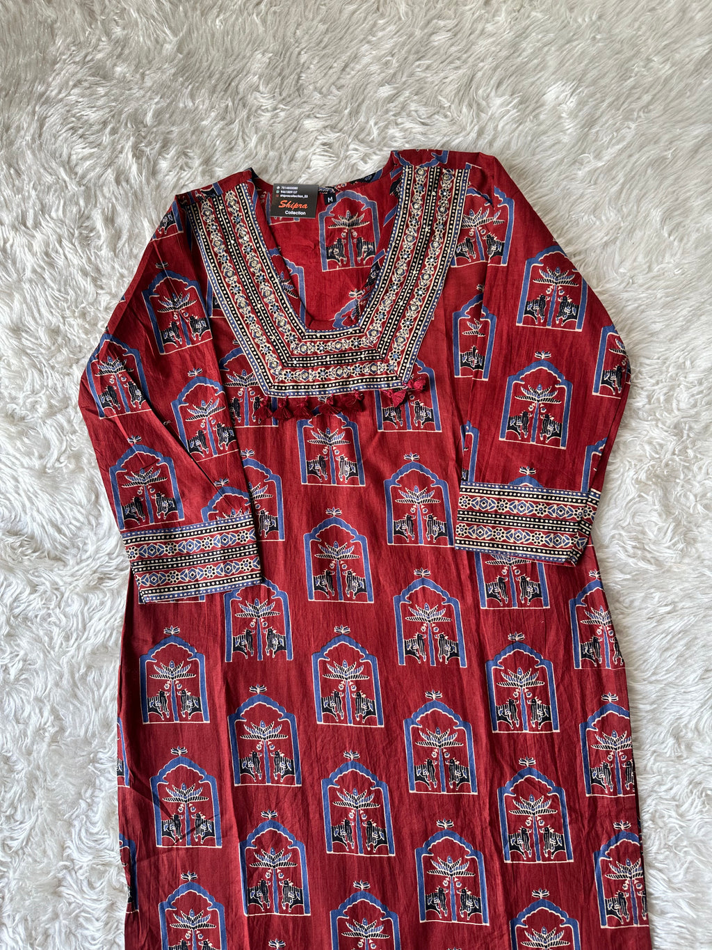 Cotton Kurti Pant Dupatta Set