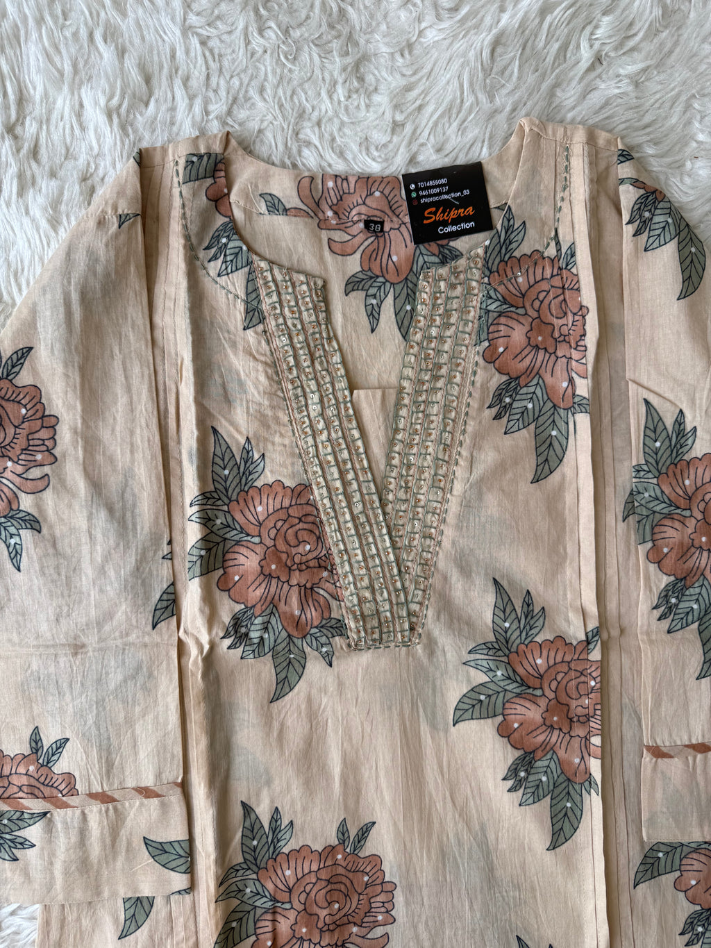 Premium Cotton Kurti Pant Dupatta Set