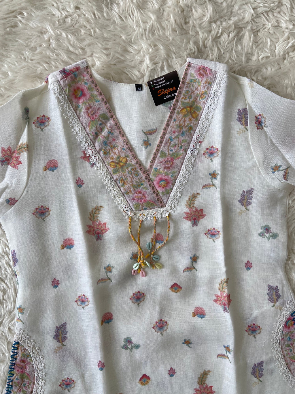 Linen Kurti Pant Dupatta Set