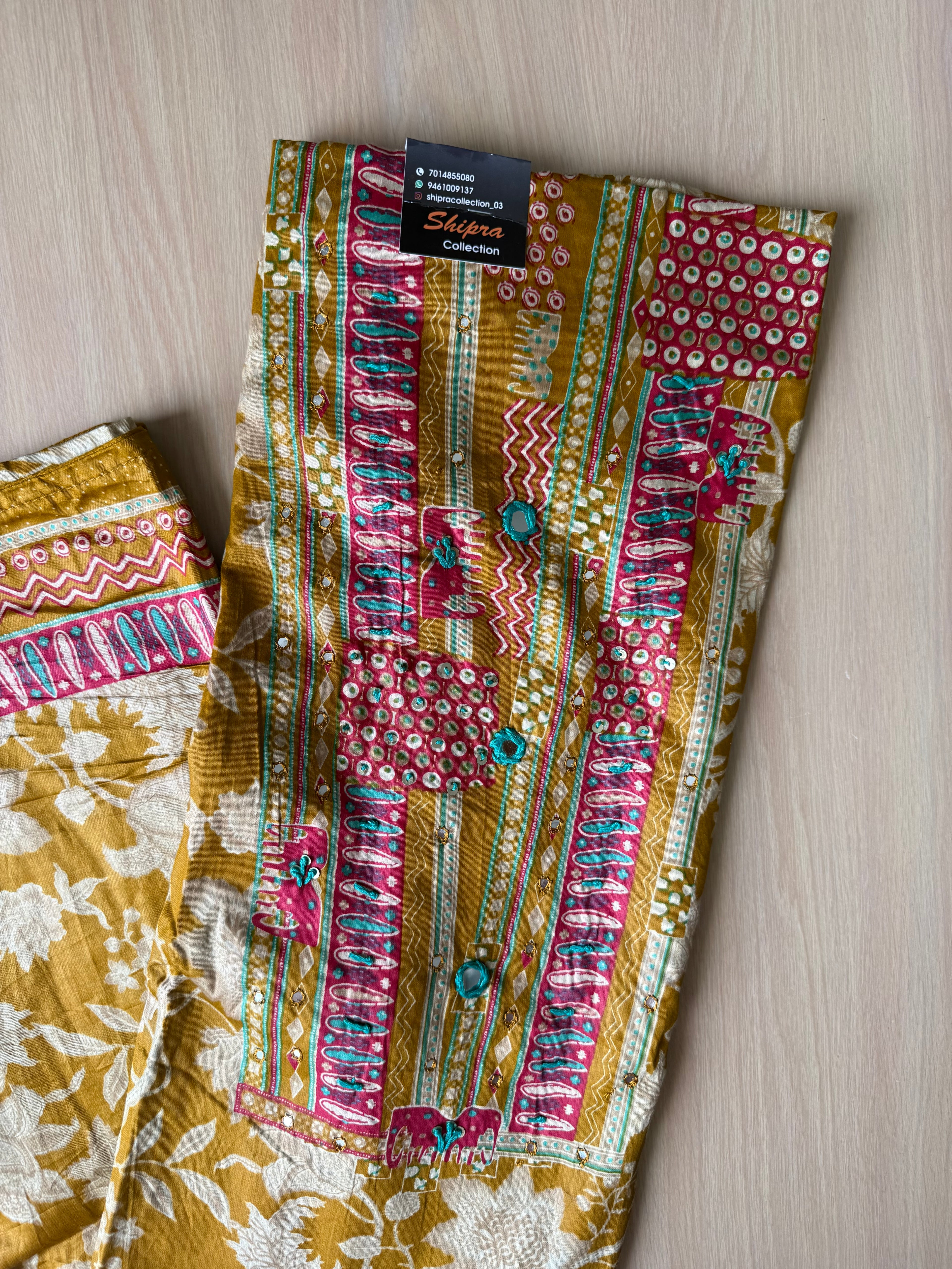 Premium Cotton Unstitched Set
