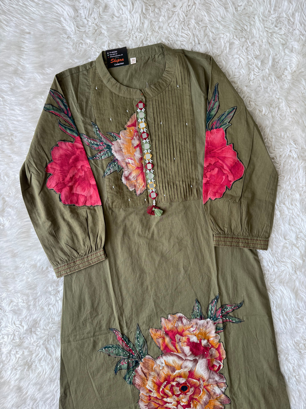 Mul Cotton Kurti Pant Dupatta Set