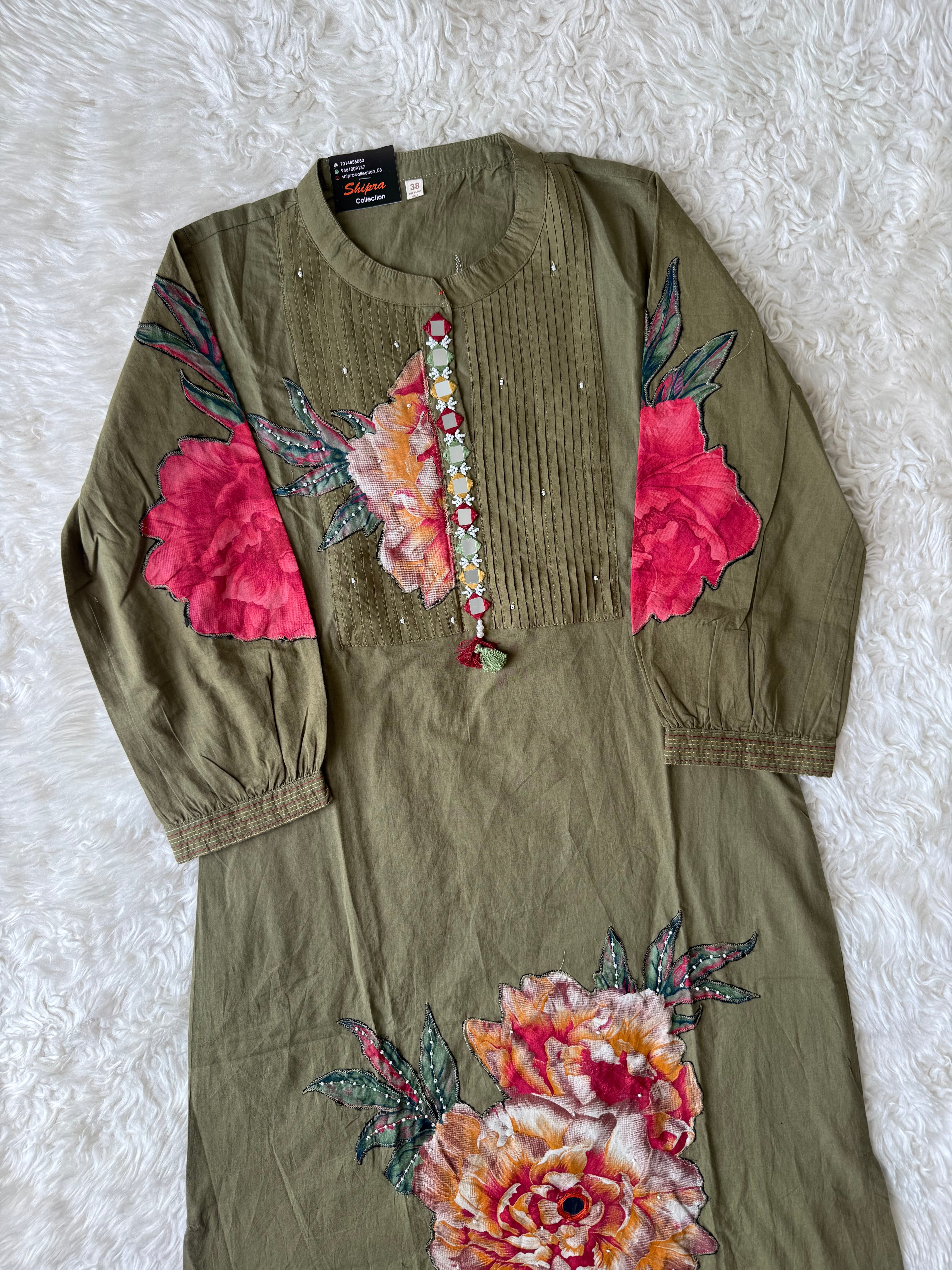 Mul Cotton Kurti Pant Dupatta Set